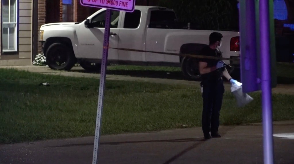 Police at the scene