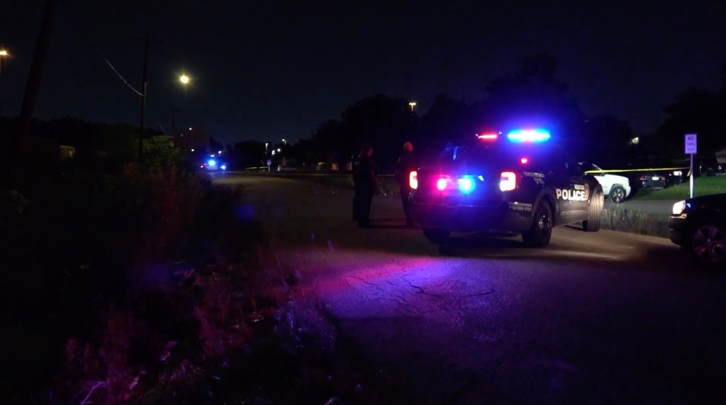 Police at the scene