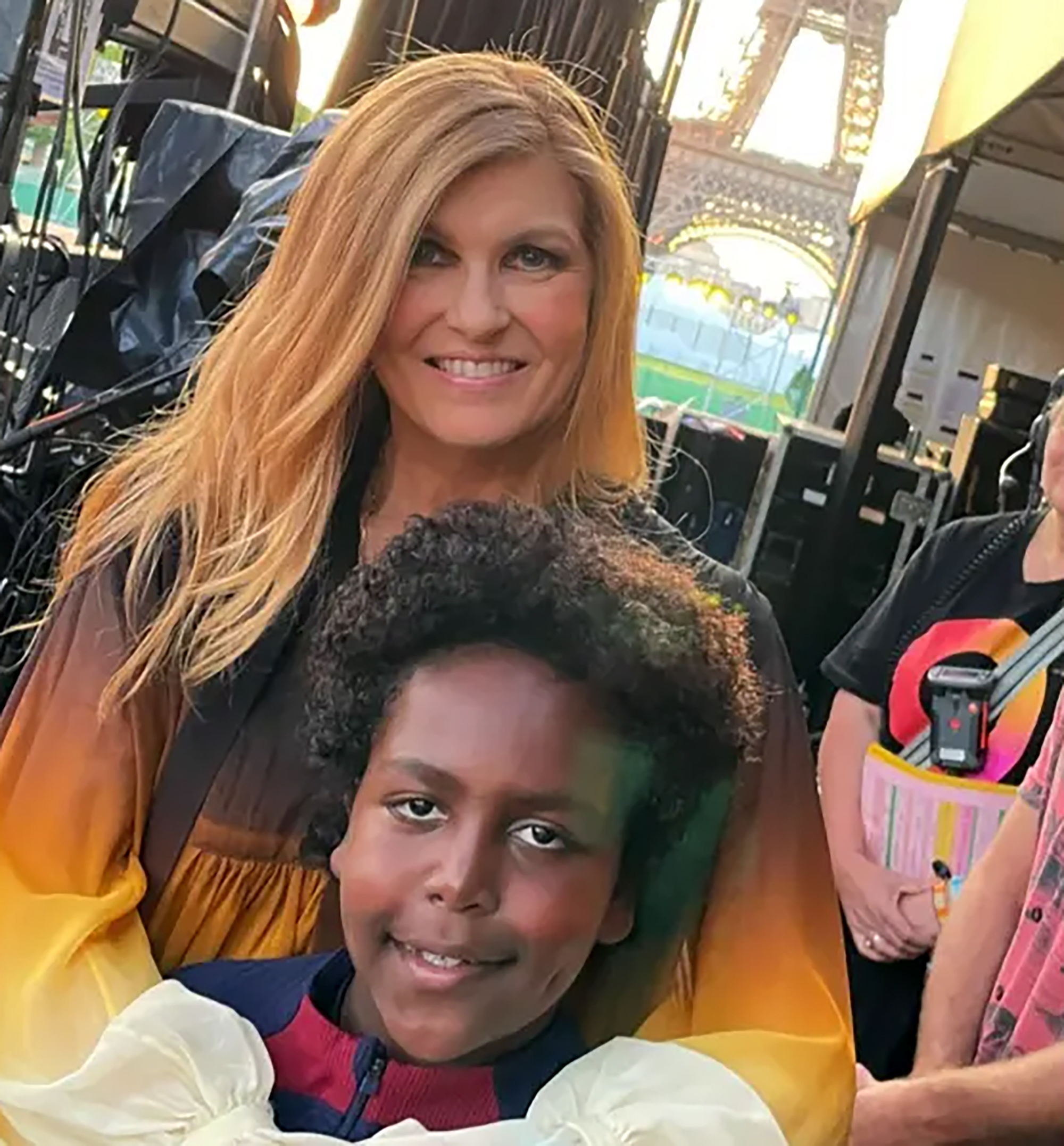 Connie Britton and her son.
