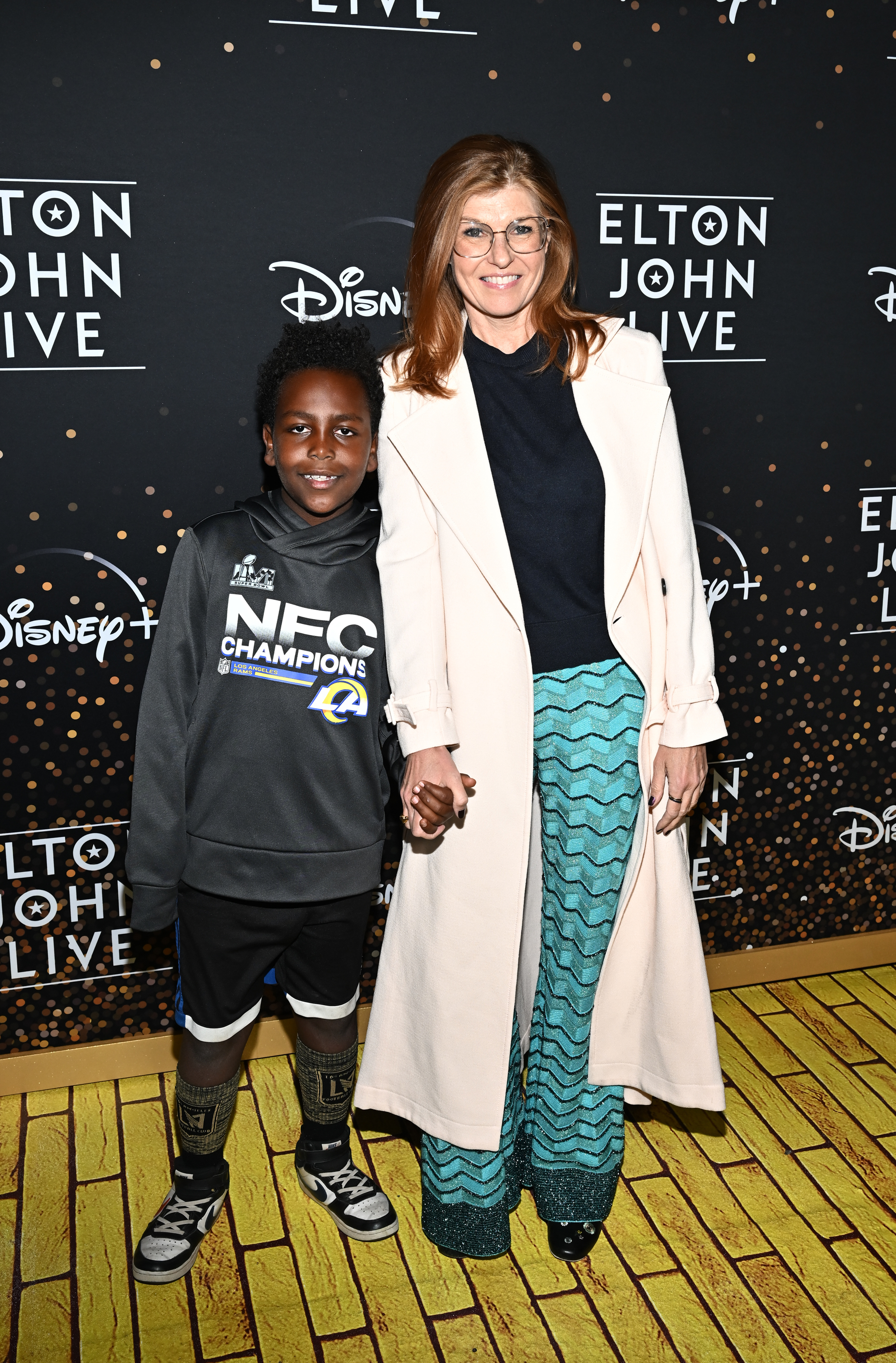 Connie Britton and son Yuby.