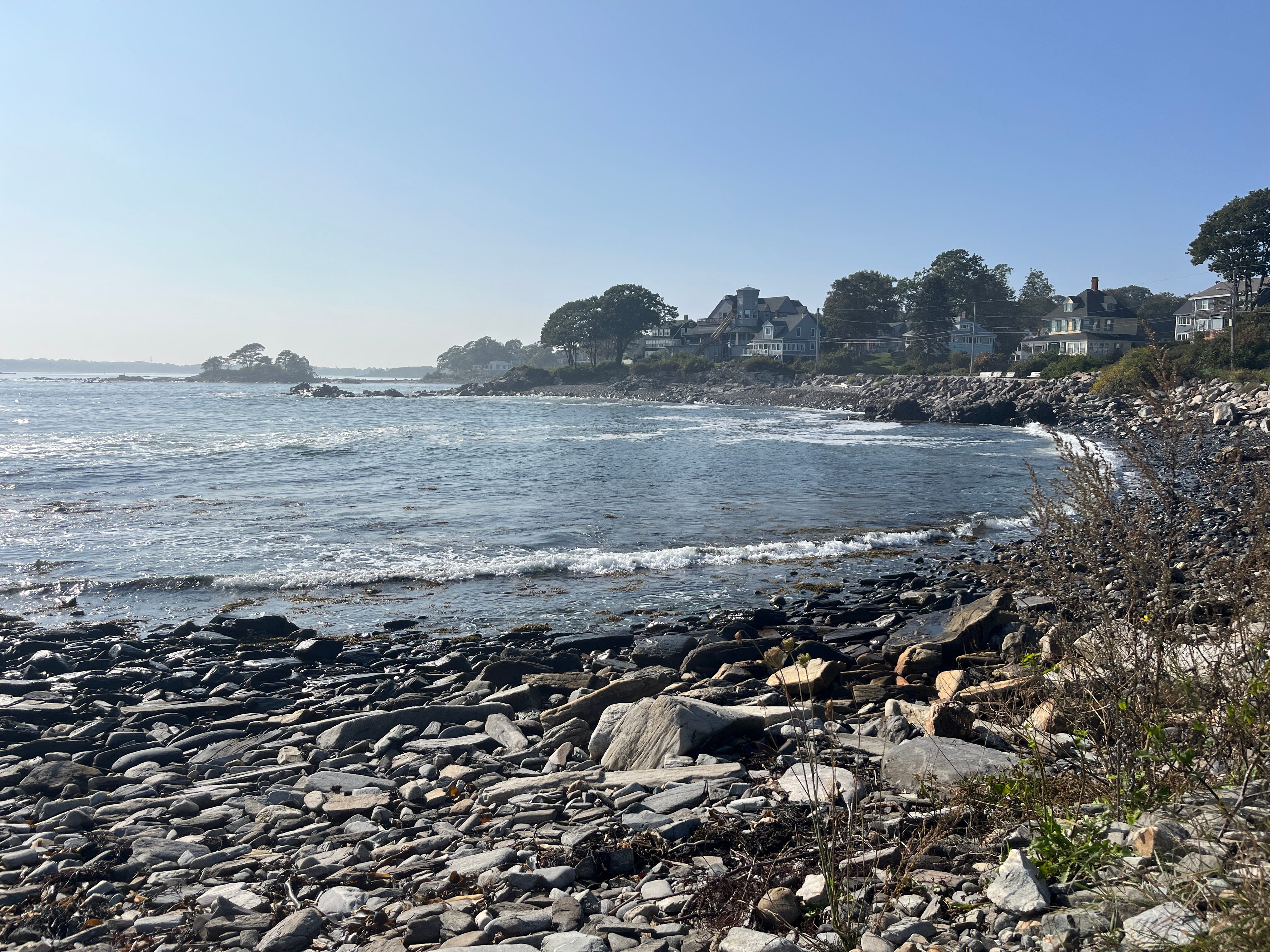 rock beach on peaks island