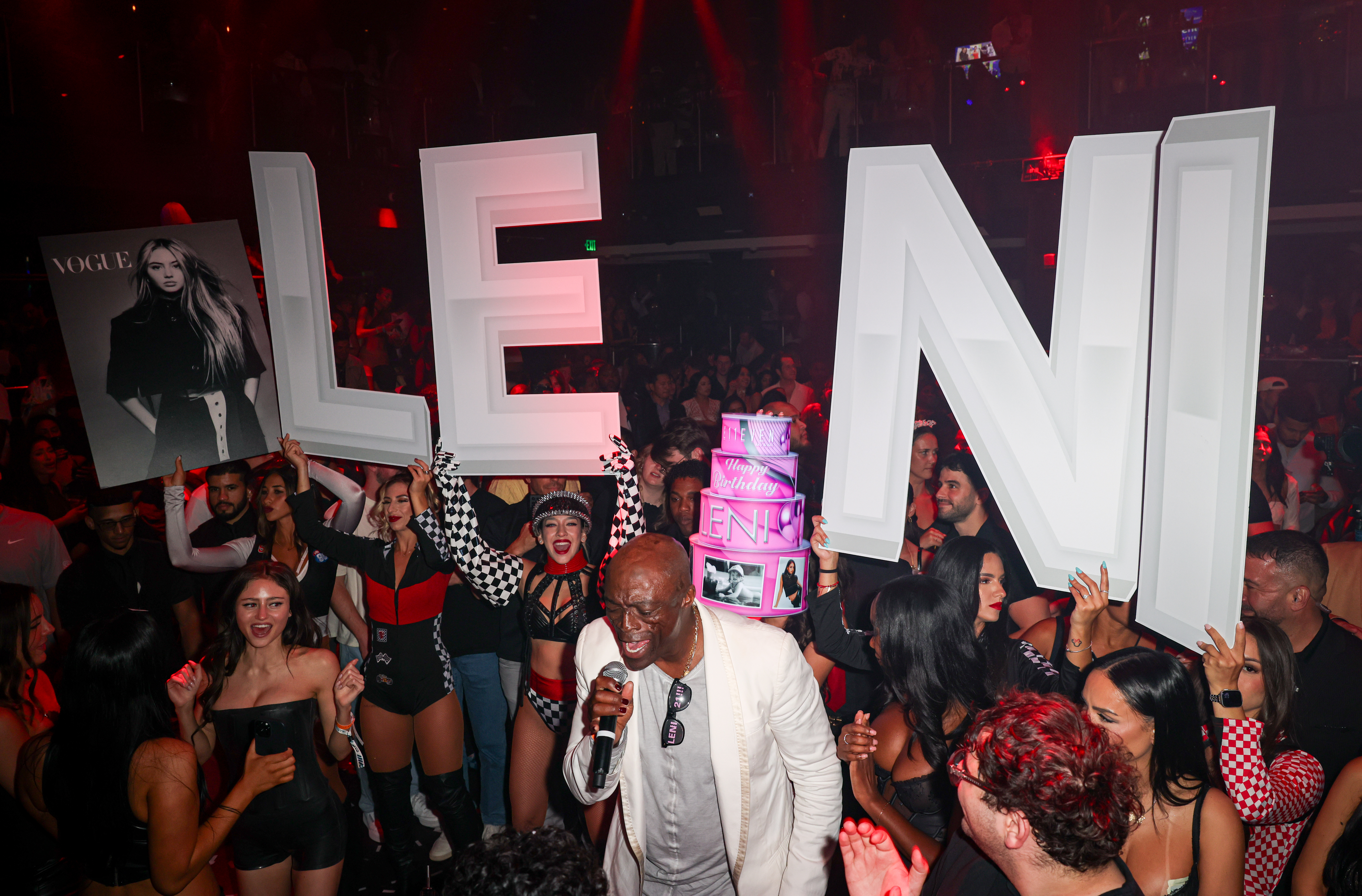 Seal at Leni Klum's birthday party