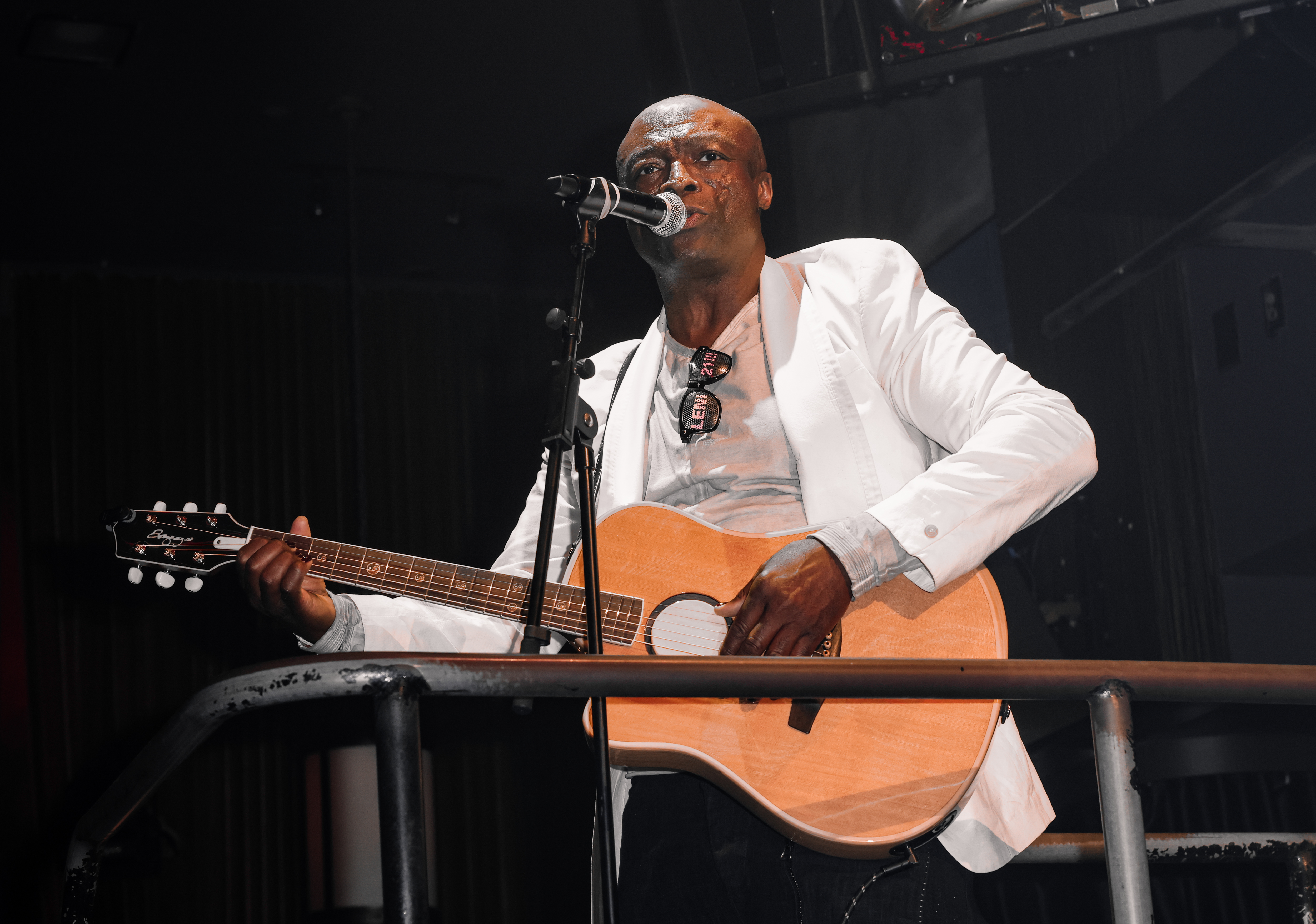 Seal performing at Leni Klum's party