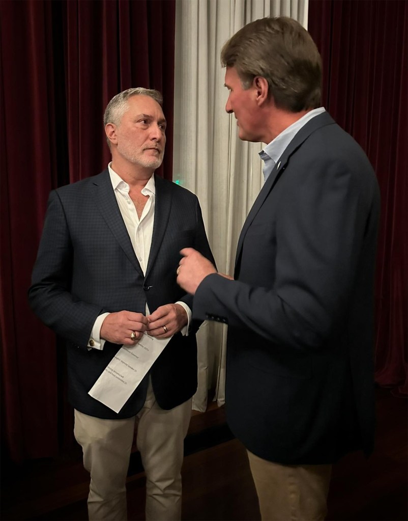 John Reid, Virginia Gov. Glenn Youngkin
