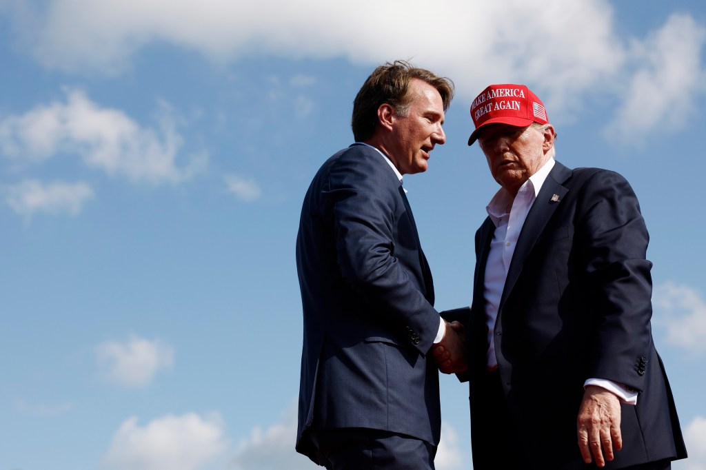 Glenn Youngkin, President Trump
