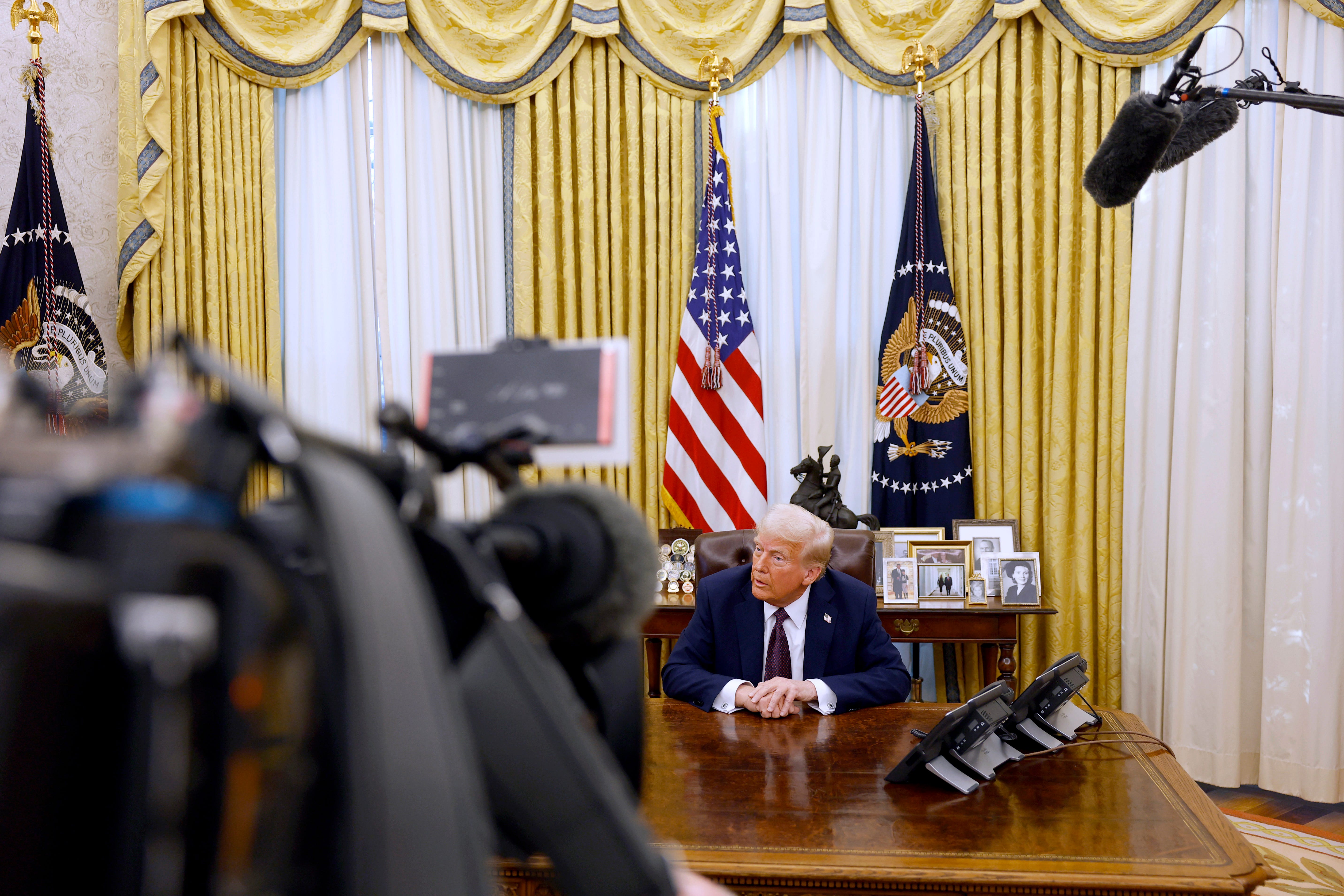 President Donald Trump in the White House.