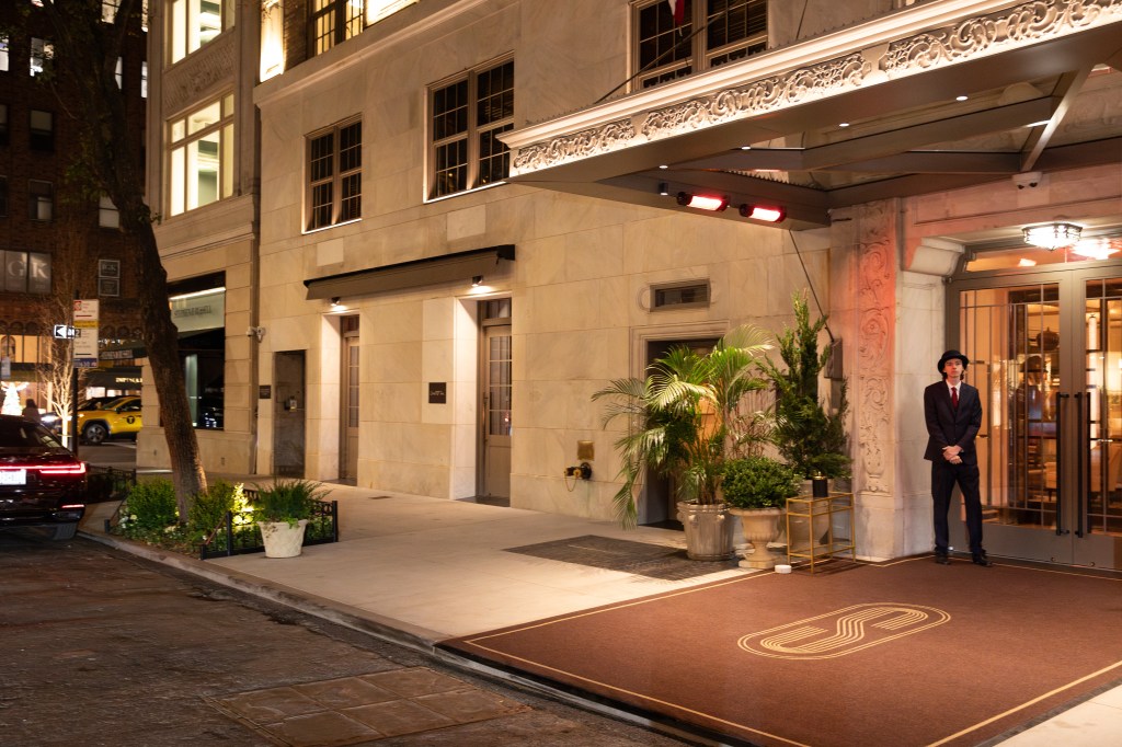Exterior view of the newly opened Casa Tua restaurant housed within The Surrey hotel, New York, NY, captured on November 14, 2024 by Olga Ginzburg