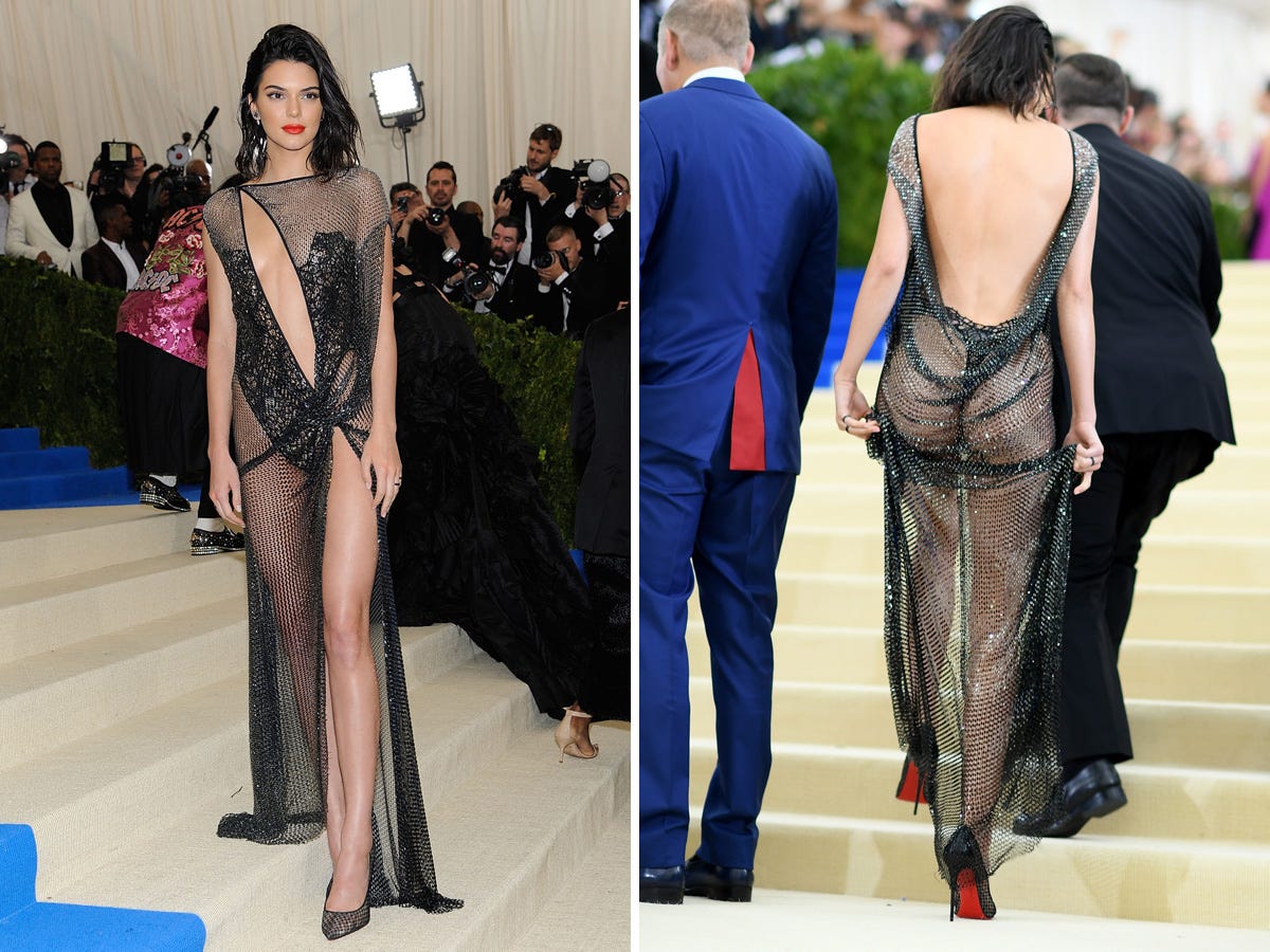 Kendall Jenner at the Met Gala in New York City on May 1, 2017.