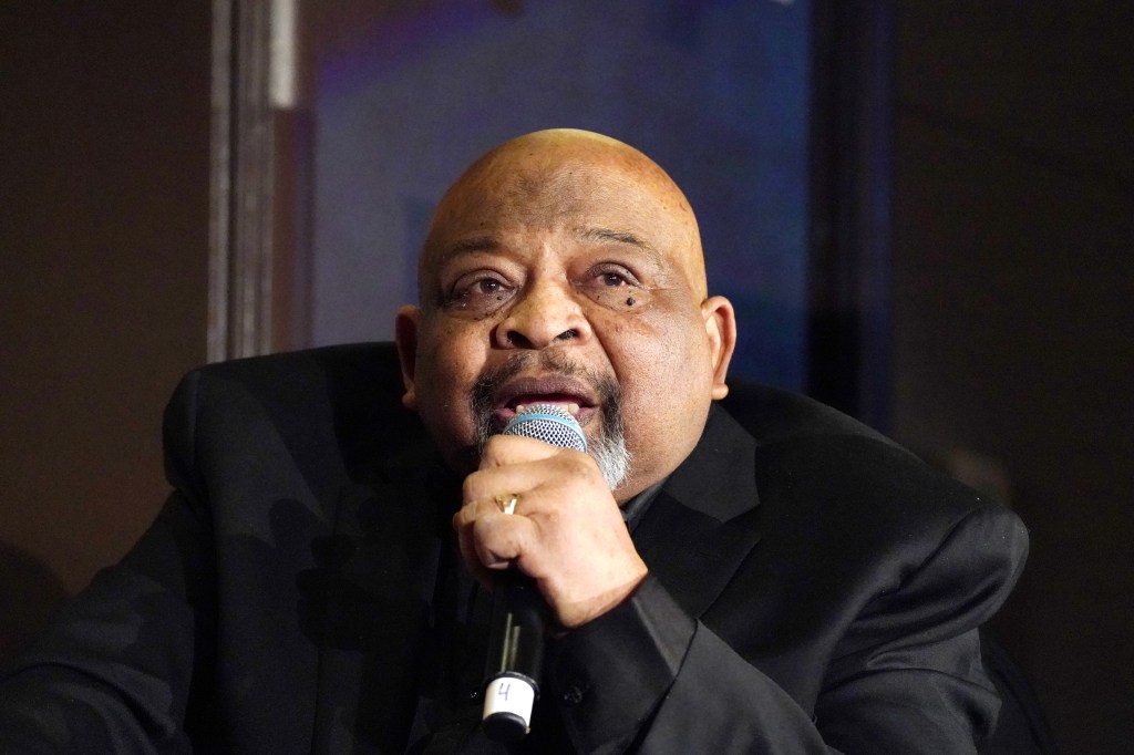 1199SEIU President George Gresham speaking at the National Action Network's annual convention at the Sheraton Hotel in New York, NY on April 2, 2025.