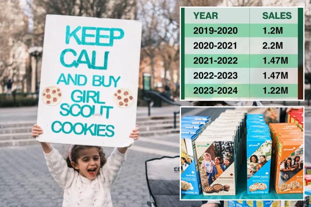 NYC Girl Scout cookie sales crumble to decade low — thanks to ‘economic uncertainty’