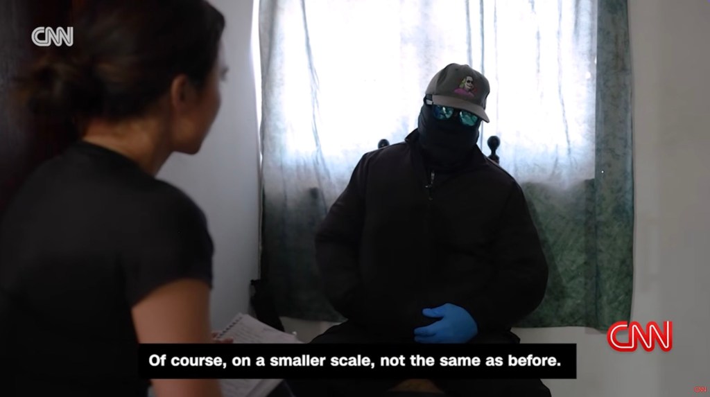 CNN journalist interviewing a Sinaloa cartel member about being branded a terrorist by President Donald Trump
