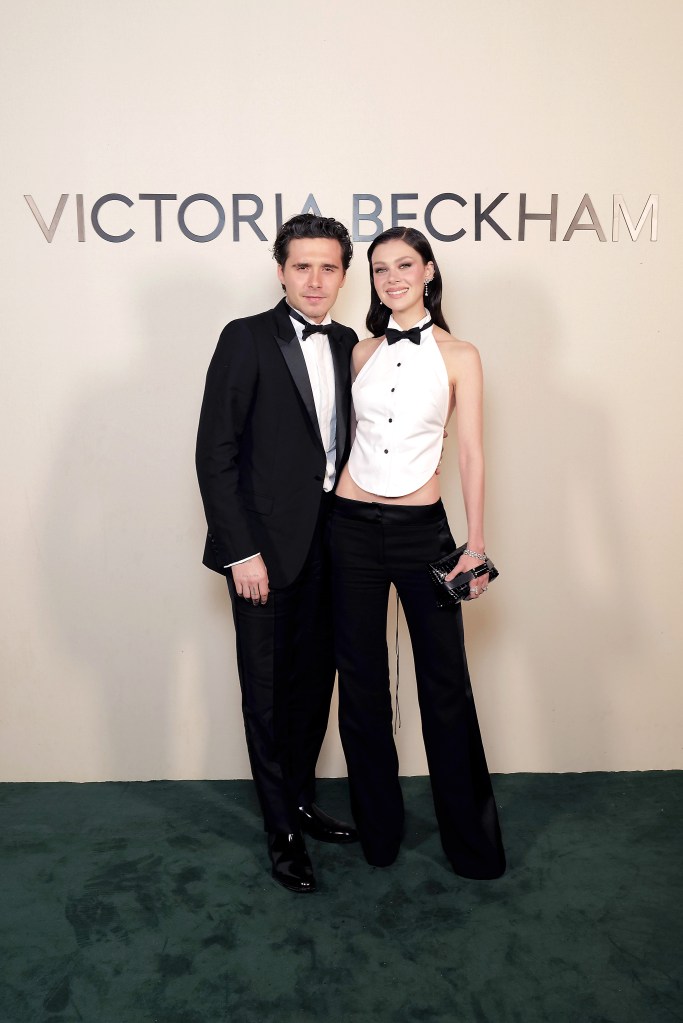 Brooklyn Beckham and Nicola Peltz in September 2024 at Paris Fashion Week