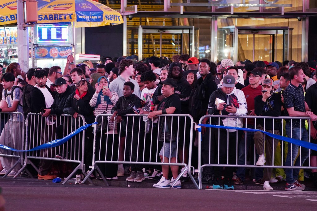 Ryan Garcia and Rolly Romero during the Fatal Fury Times Square boxing match in New York, NY on May 2, 2025.