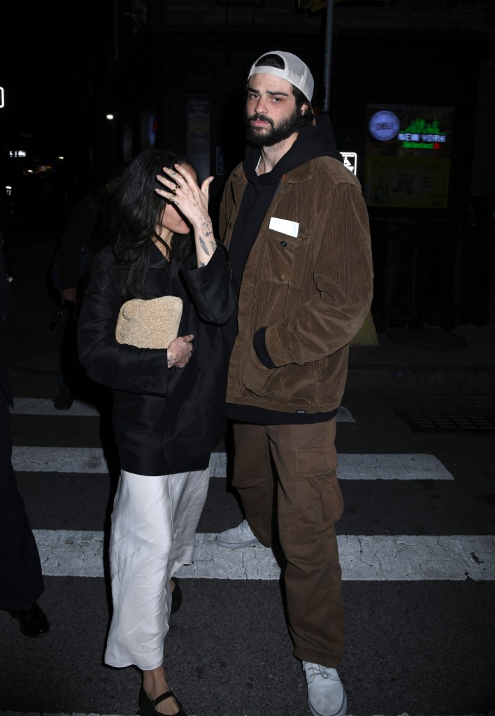 Zoë Kravitz and Noah Centineo in March. 