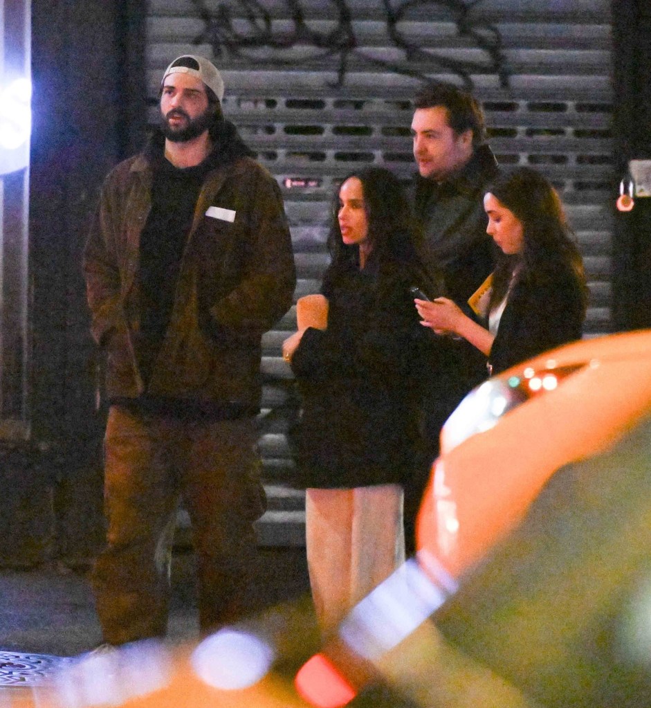 Zoë Kravitz and Noah Centineo in March. 