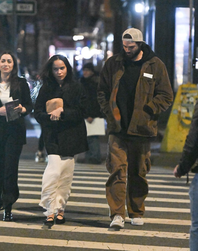 Zoë Kravitz and Noah Centineo in March. 