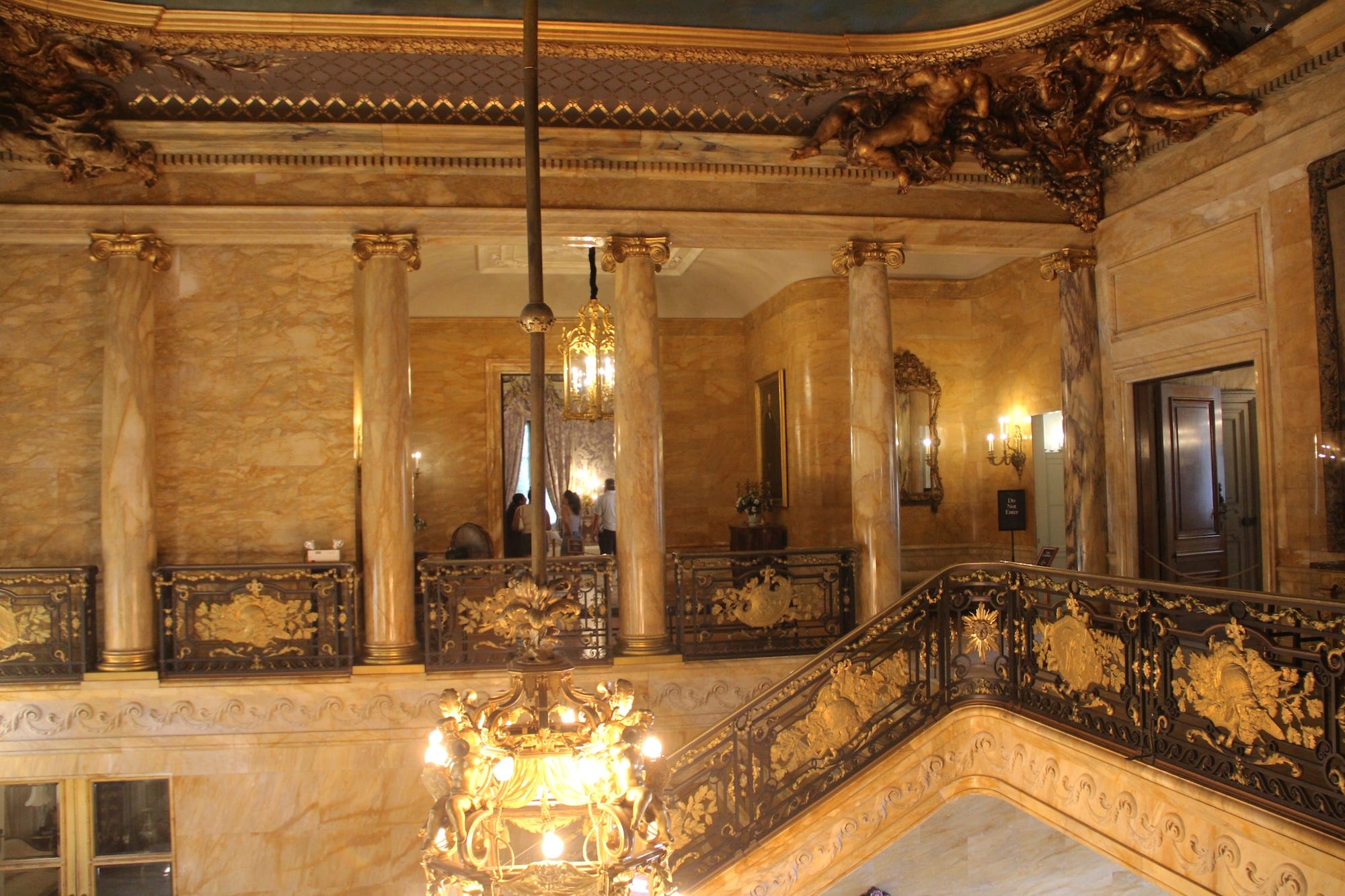 The second floor of Marble House.