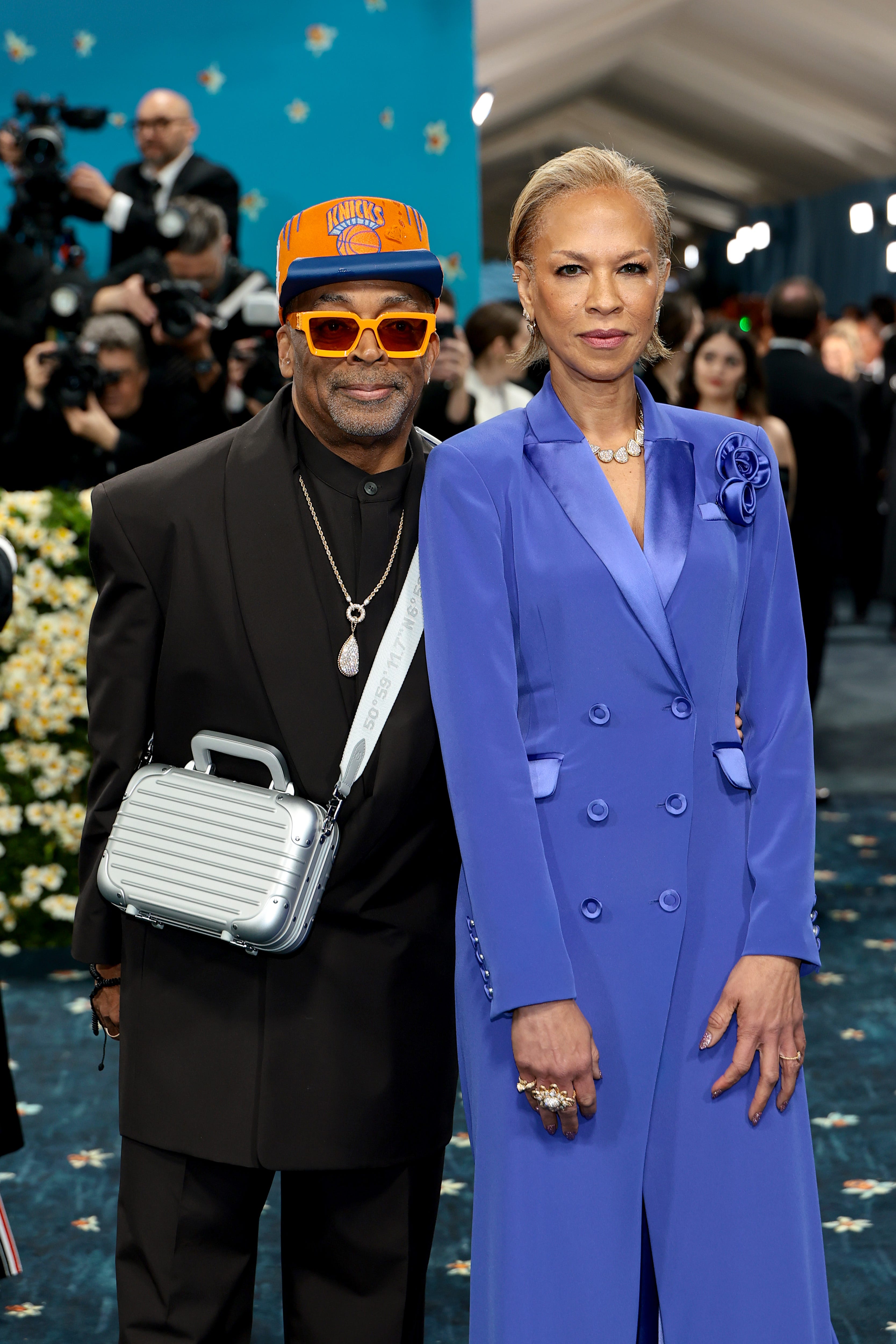 Spike Lee and Tonya Lewis Lee at the 2025 Met Gala