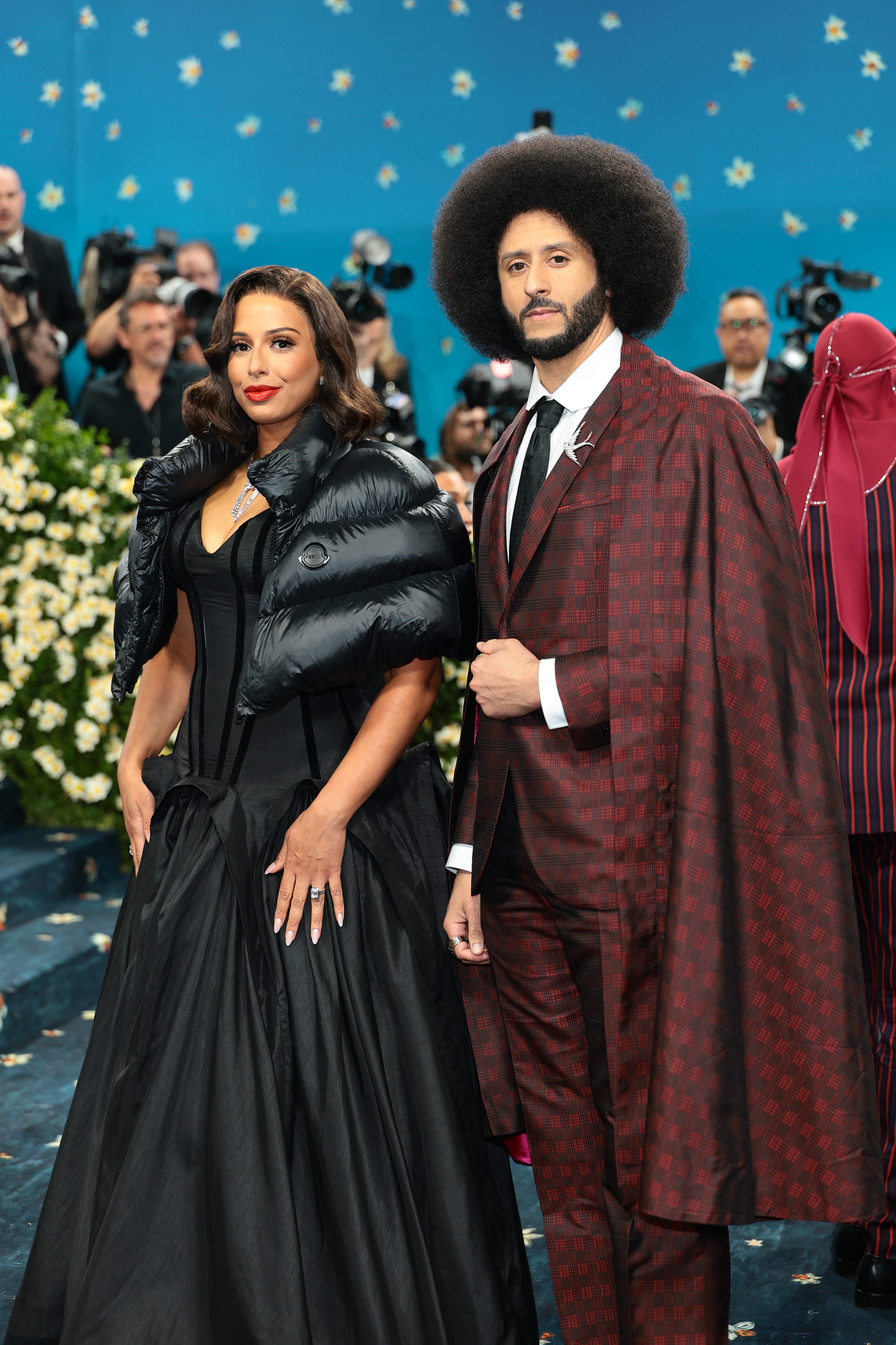 nessa and colin kaepernick at the 2025 met gala