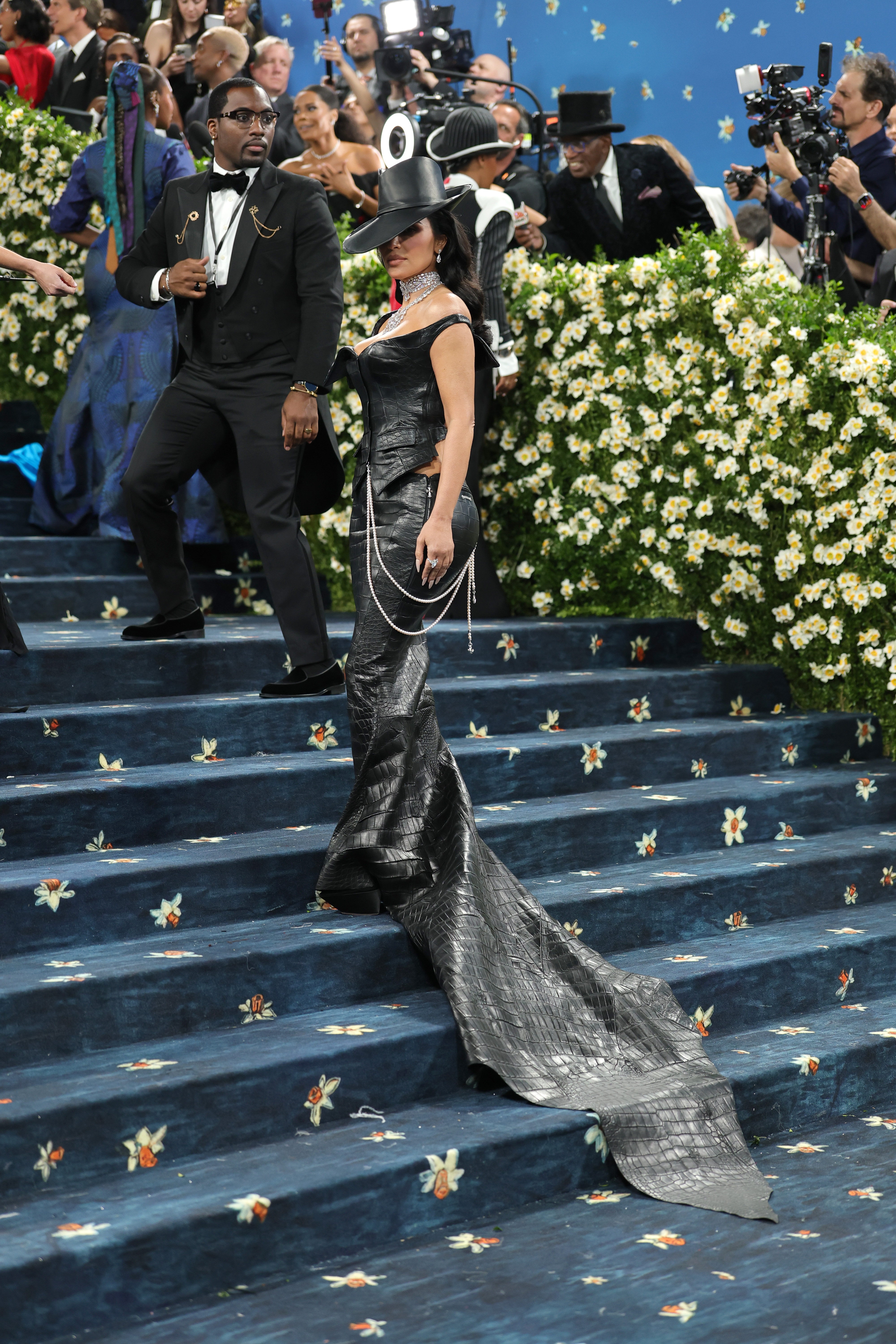 Kim Kardashian attends the 2025 Met Gala.