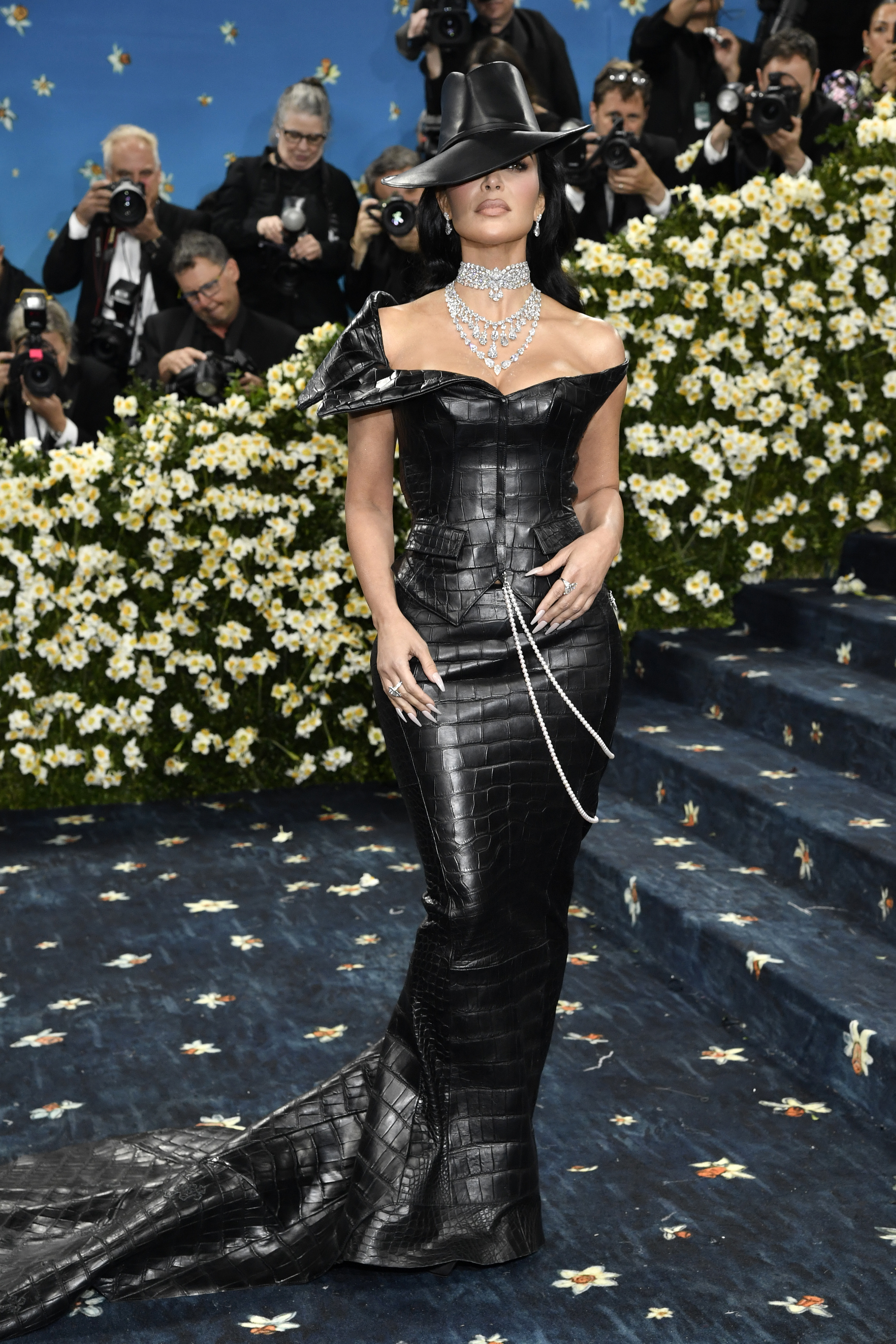 Kim Kardashian attends the 2025 Met Gala.