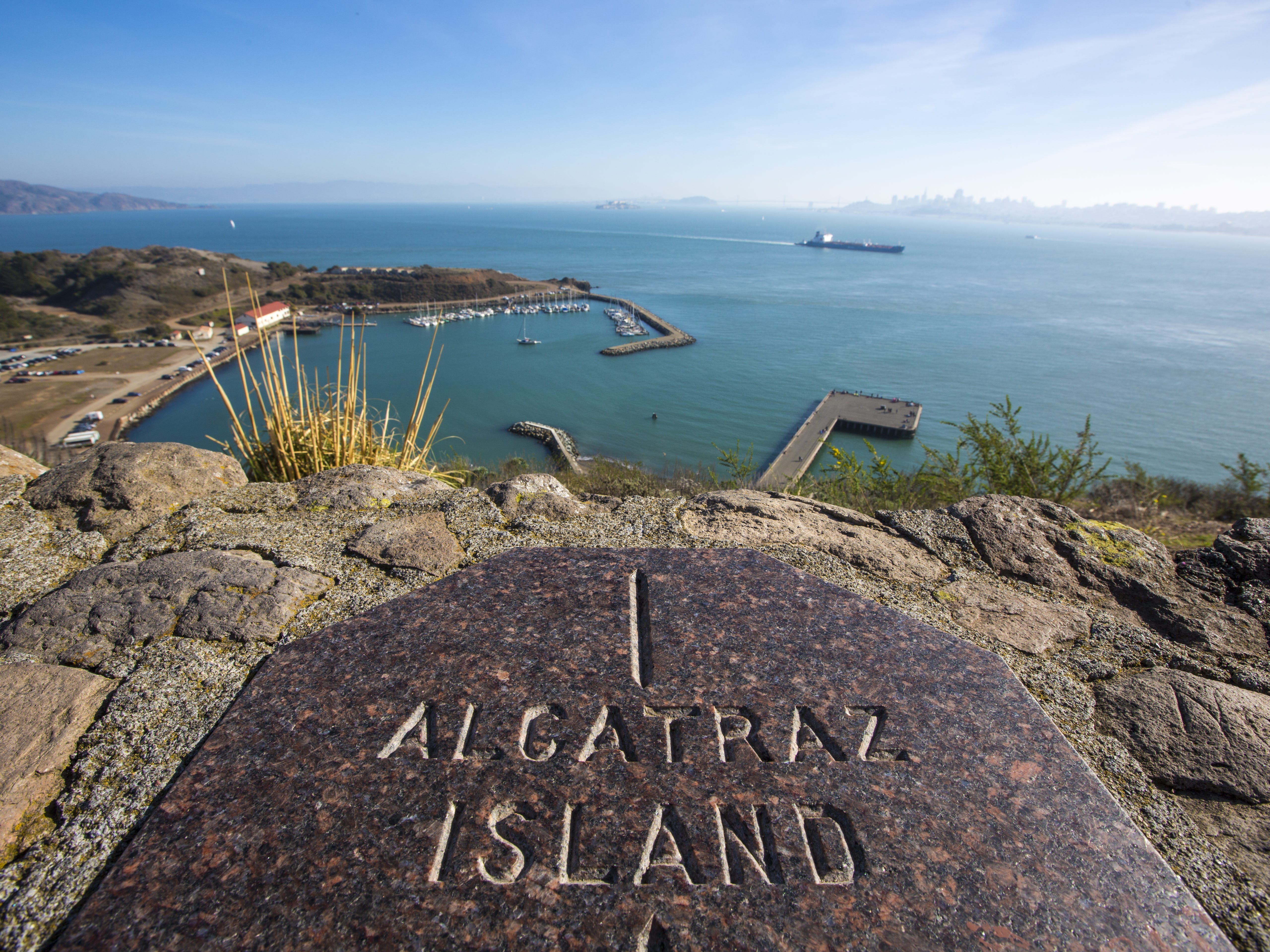 Observation post looking toward Alcatraz Island