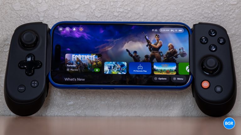 Backbone Pro with a phone