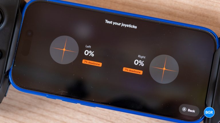 Backbone Pro joystick calibration