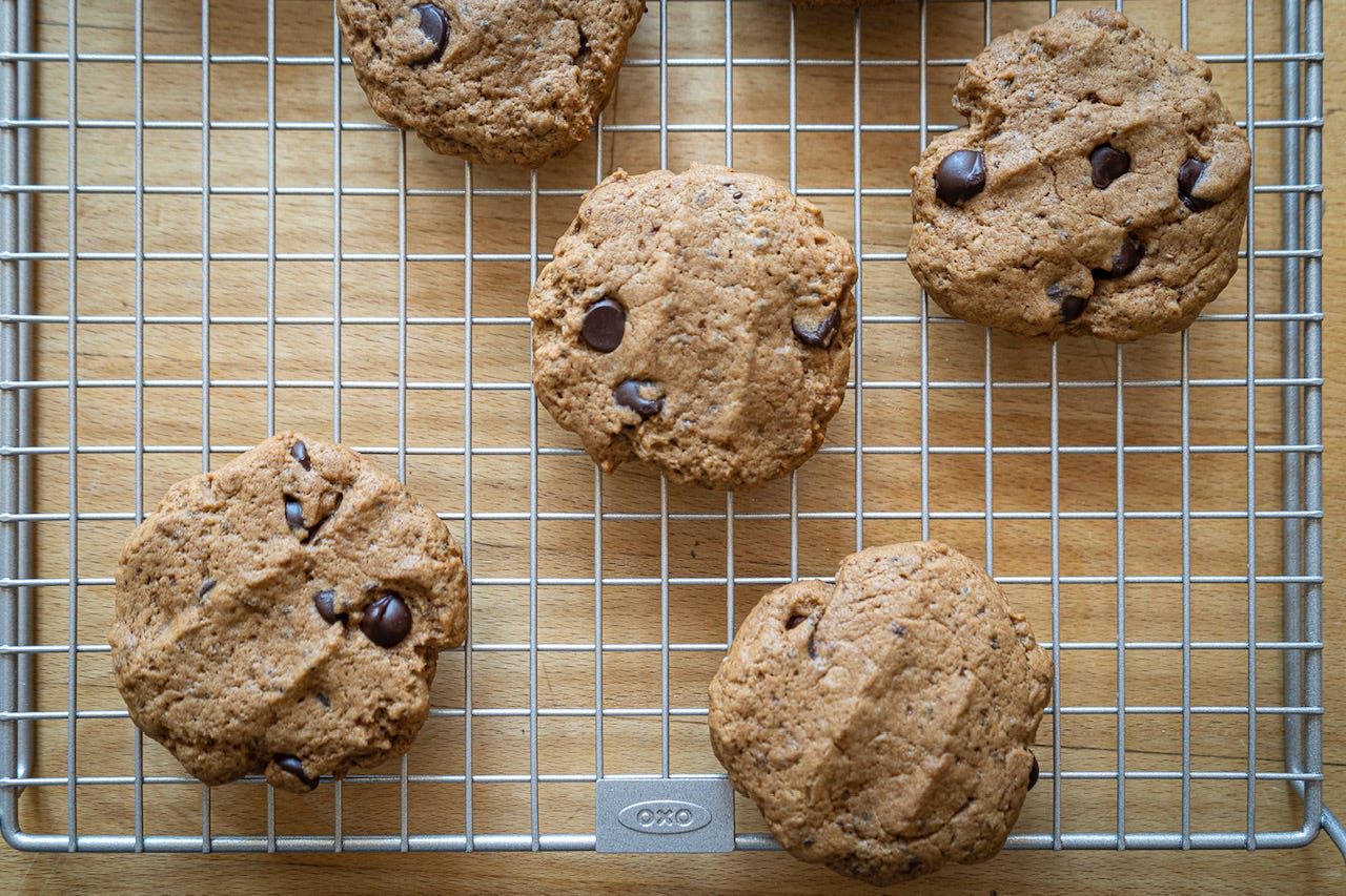 Vegan chocolate chip cookies.