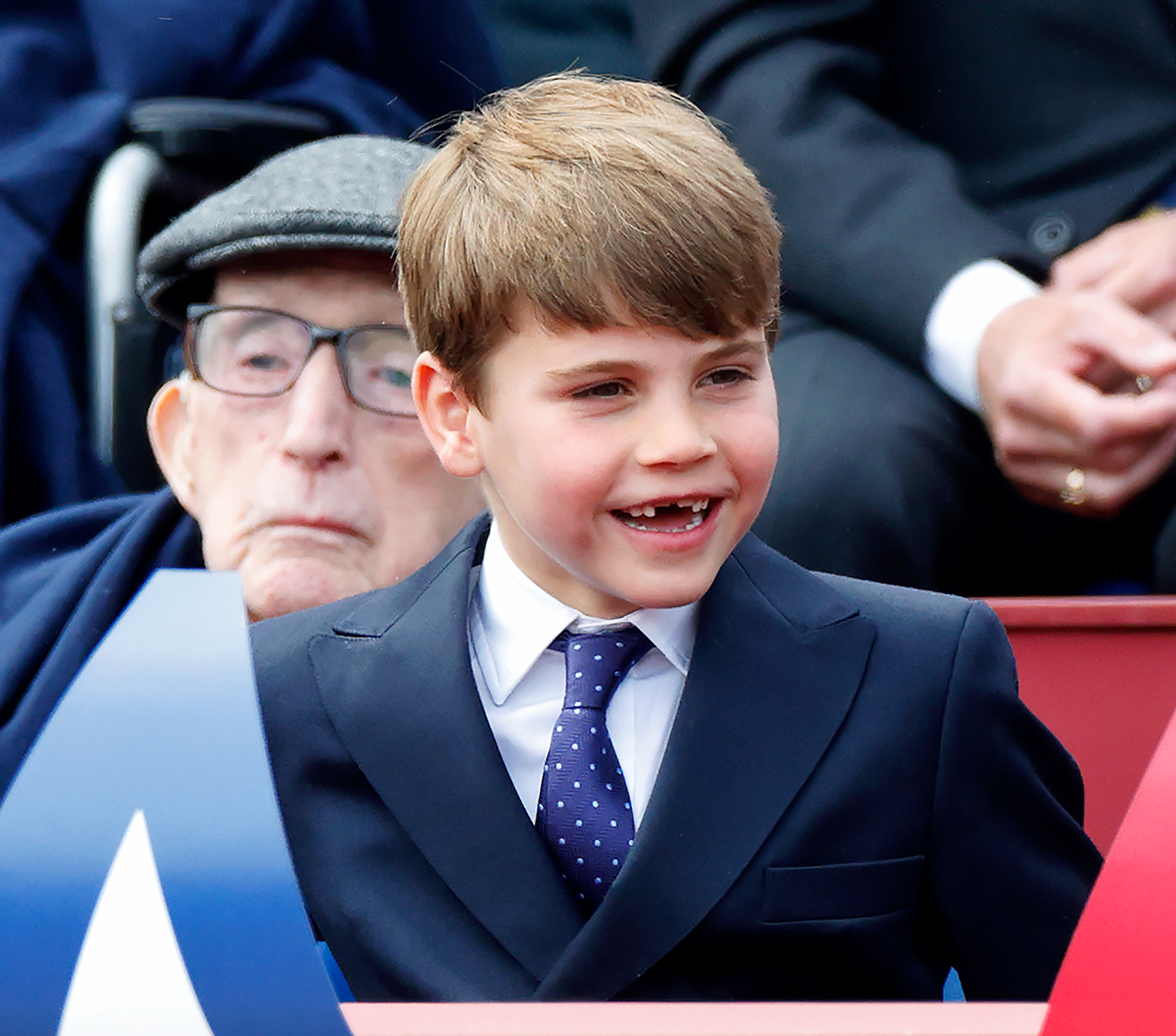 Prince Louis at the VE Day parade.