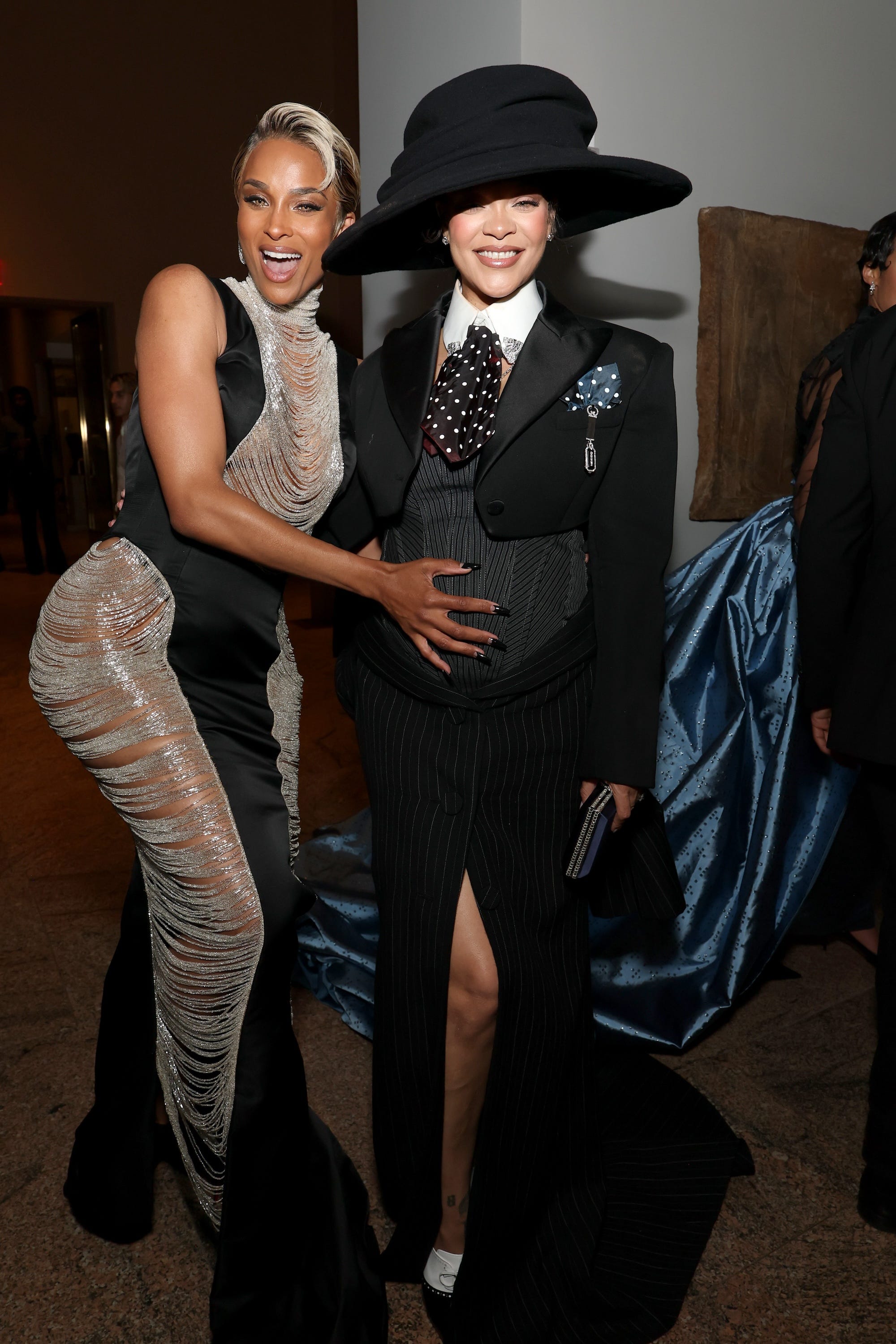 Ciara and Rihanna at the 2025 Met Gala.