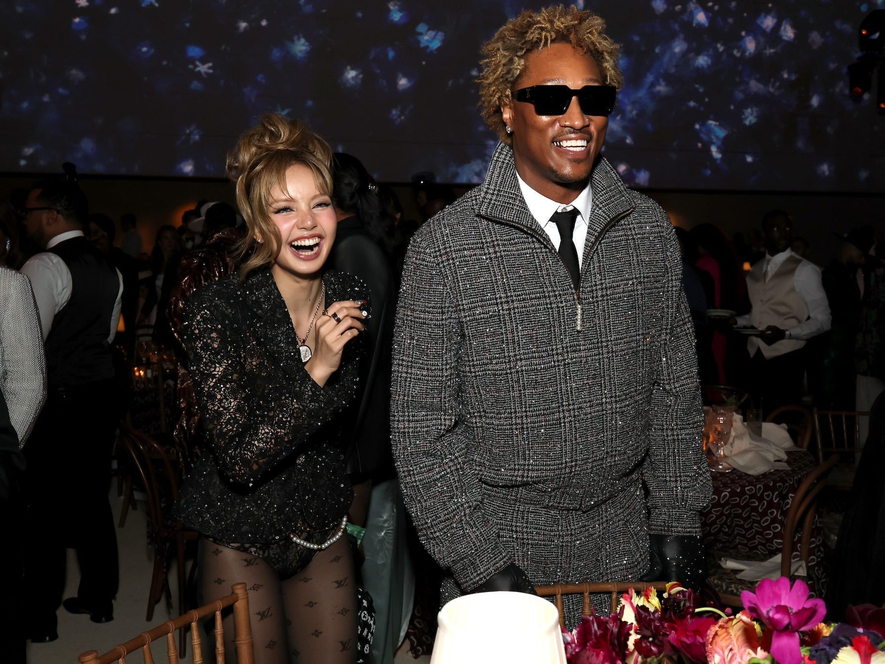 Lisa and Future at the 2025 Met Gala.