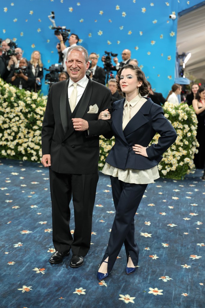 Brad Lander and Rosa attending the 2025 Met Gala Celebrating 'Superfine: Tailoring Black Style', with Rosa wearing an outfit designed by Parron Allen in honor of union activist Floria Pinkney
