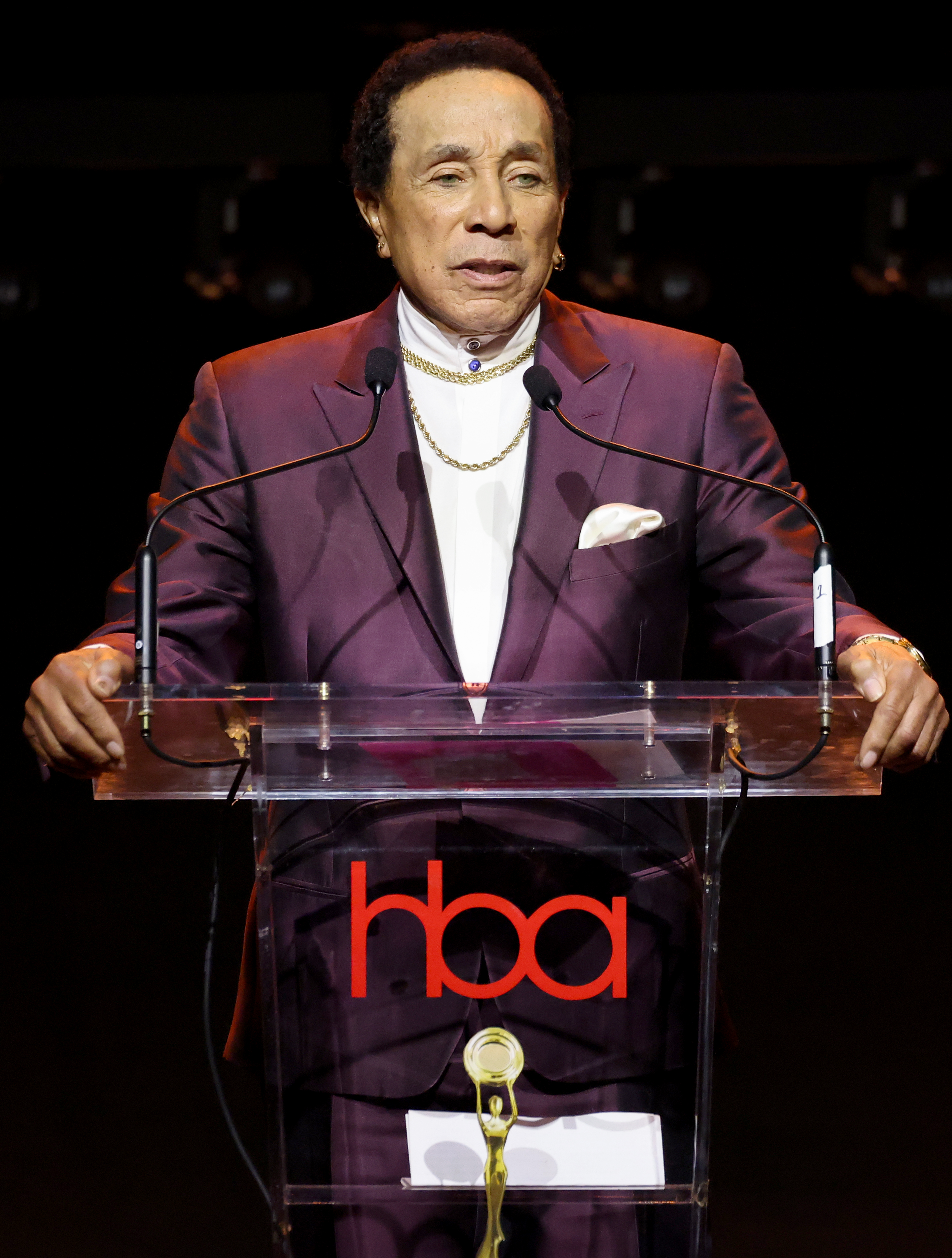 Smokey Robinson  in April 2025
