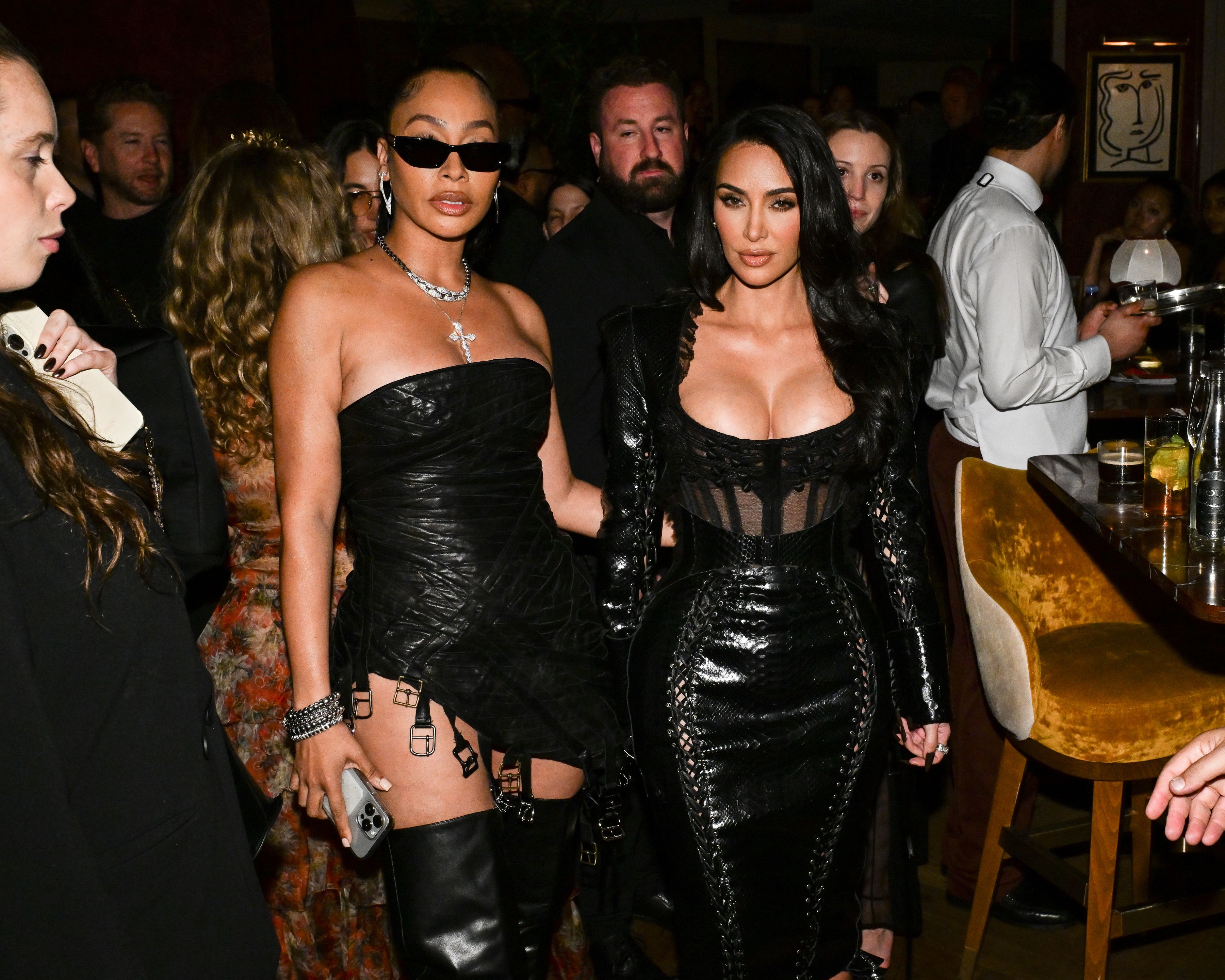 La La Anthony and Kim Kardashian 