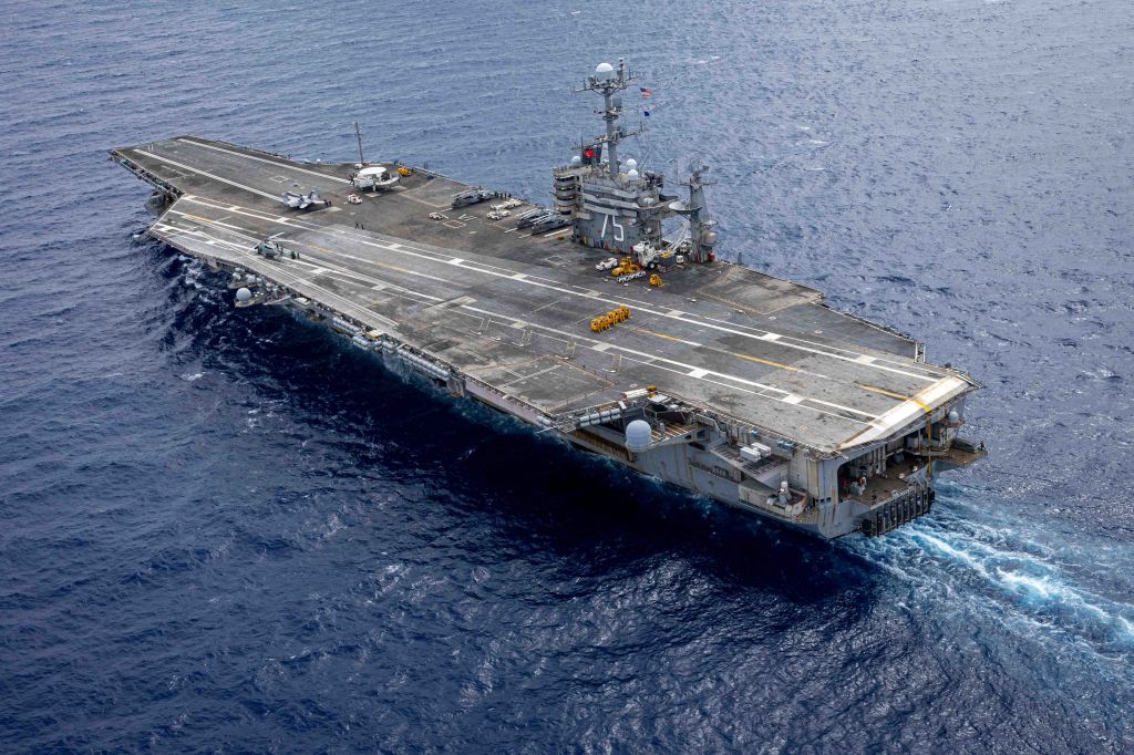 The fighter jet experienced an “arrestment failure” while trying to land on the USS Harry S. Truman aircraft carrier.