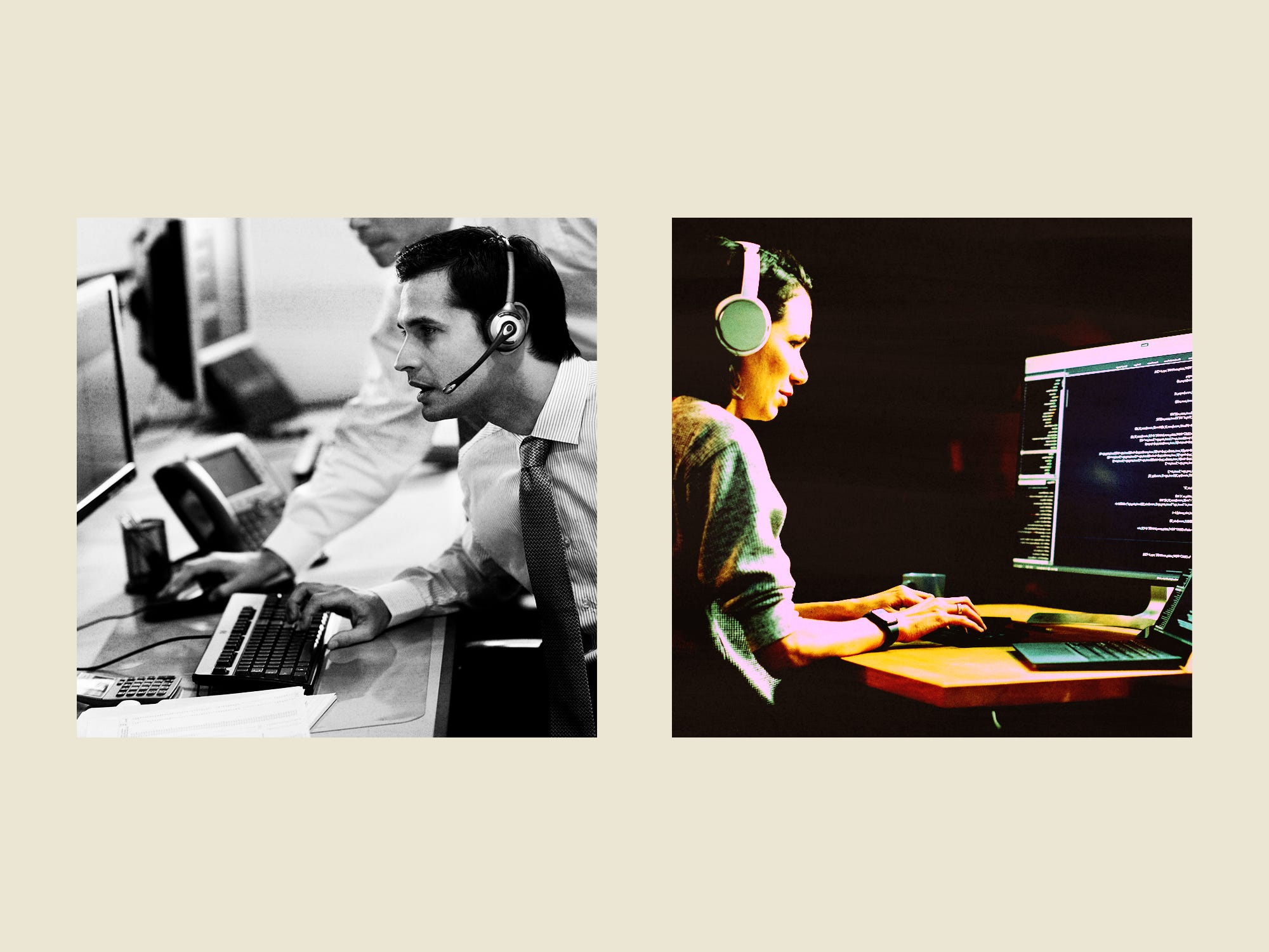A hedge fund manager and a tech worker