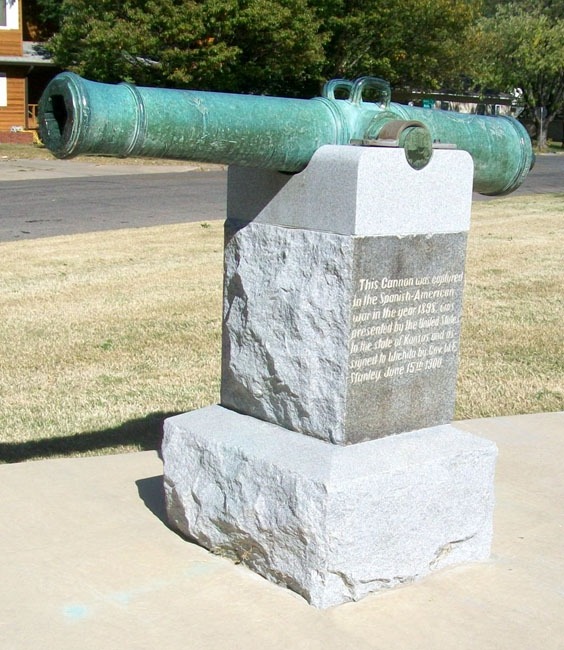The cannon was used in the Spanish American War.