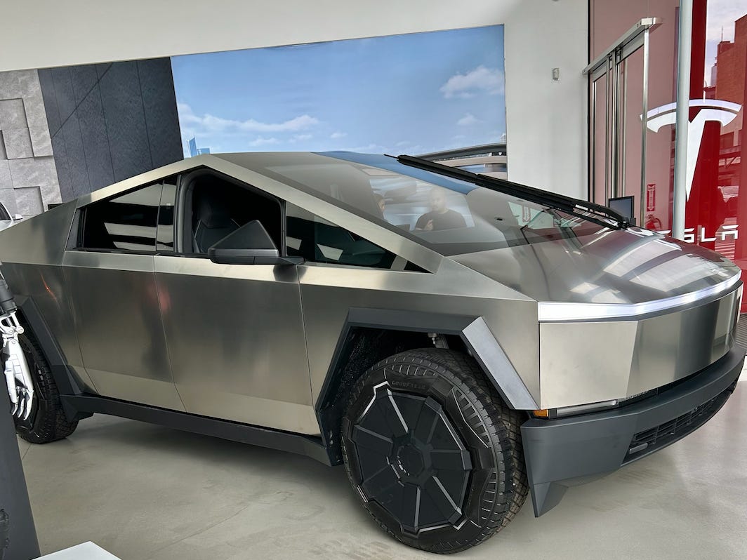 Cybertruck at Tesla Meatpacking District