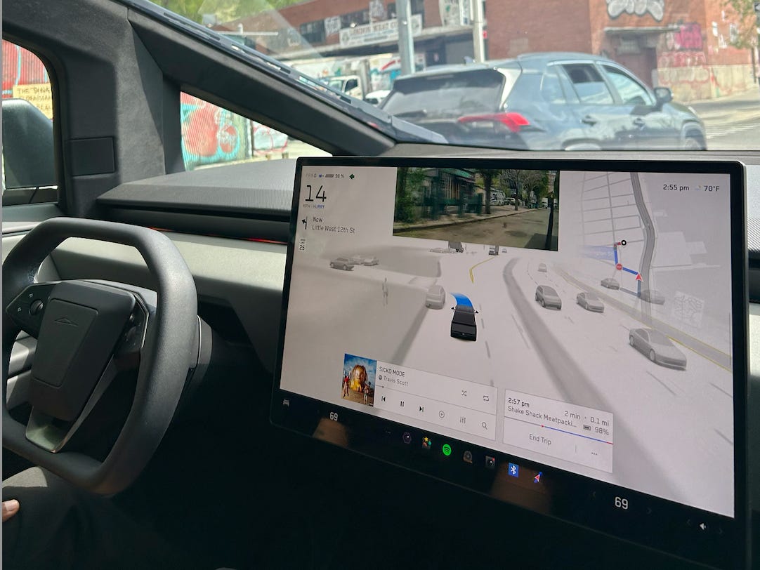 Tesla test ride in Brooklyn