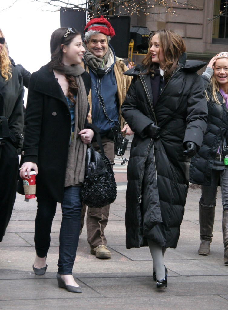 Leighton Meester and Michelle Trachtenberg in NYC in November 2008