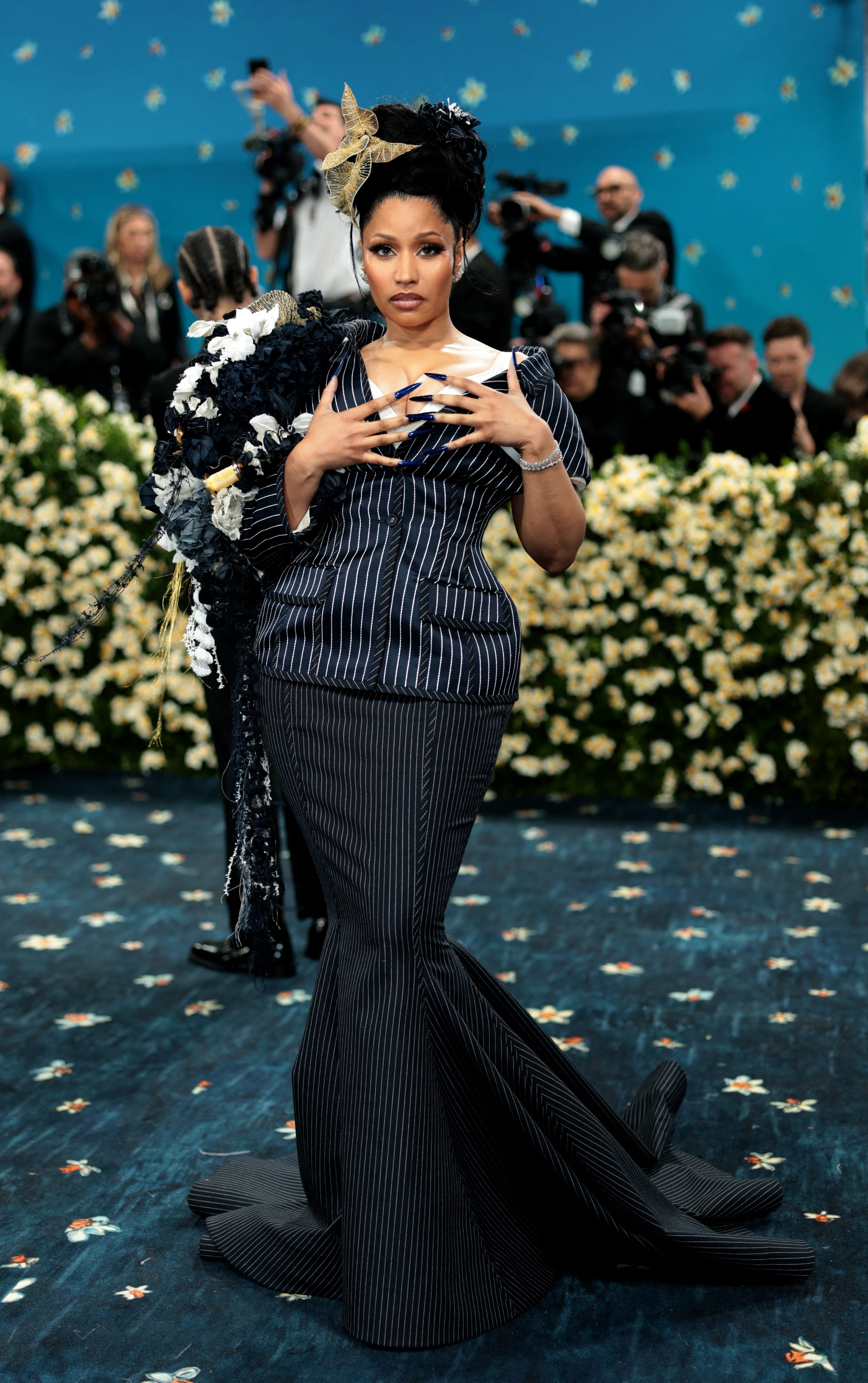Nicki Minaj attended the 2025 Met Gala in May.