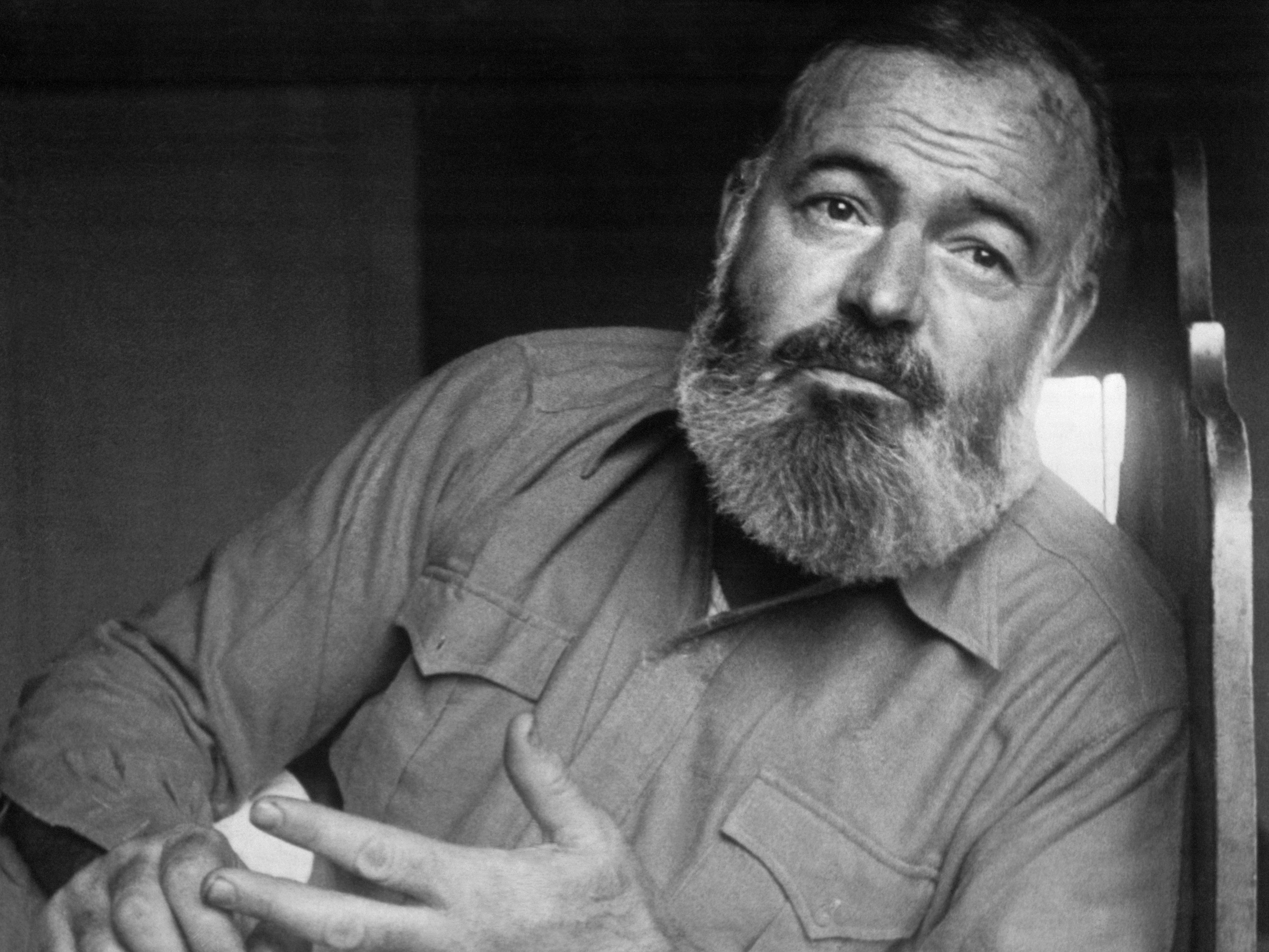 Portrait of Ernest Hemingway (1898-1961),