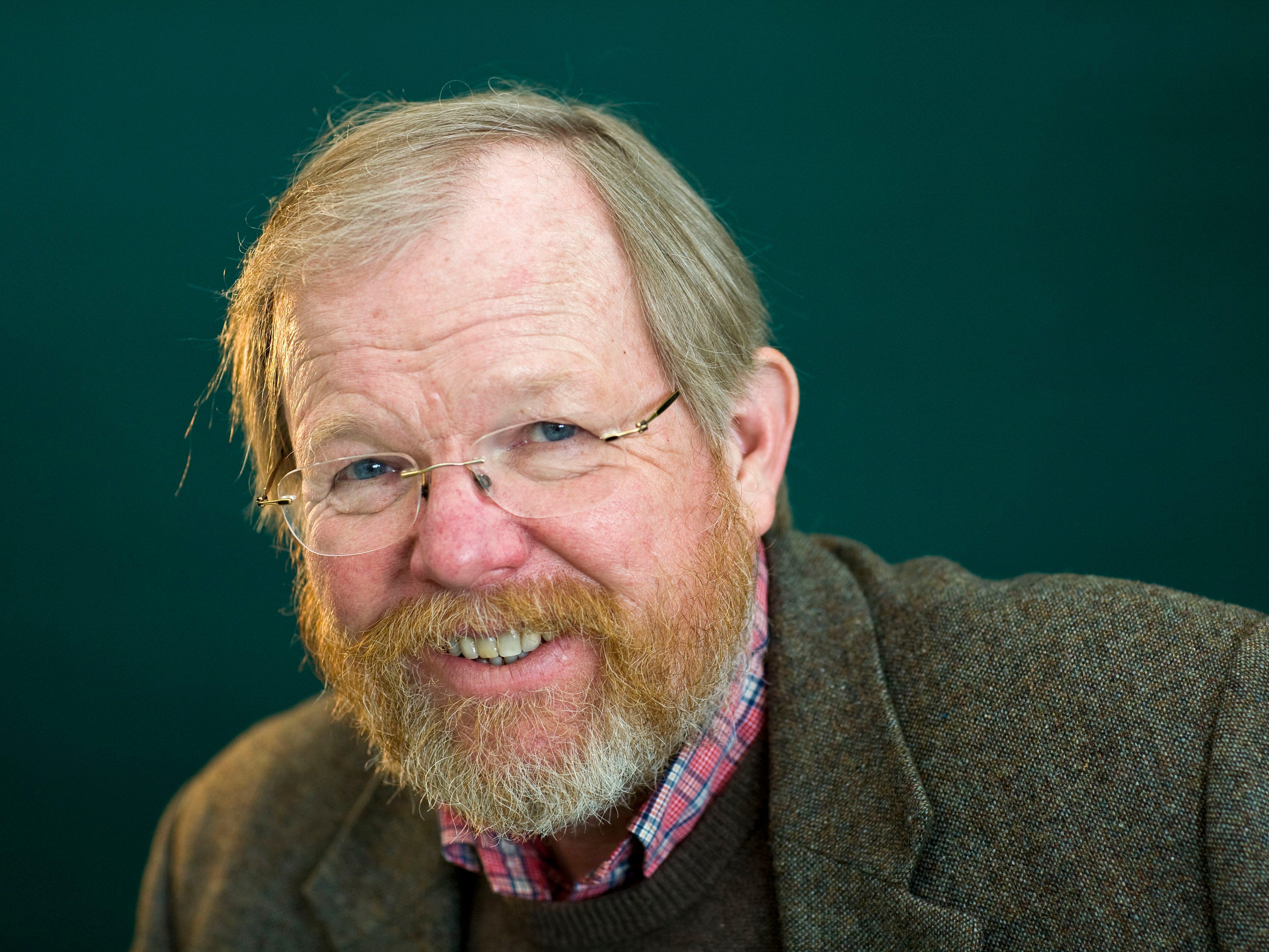 Bill Bryson, author, poses for a portrait at The Hay Festival on May 29, 2010 in Hay-on-Wye, Wales
