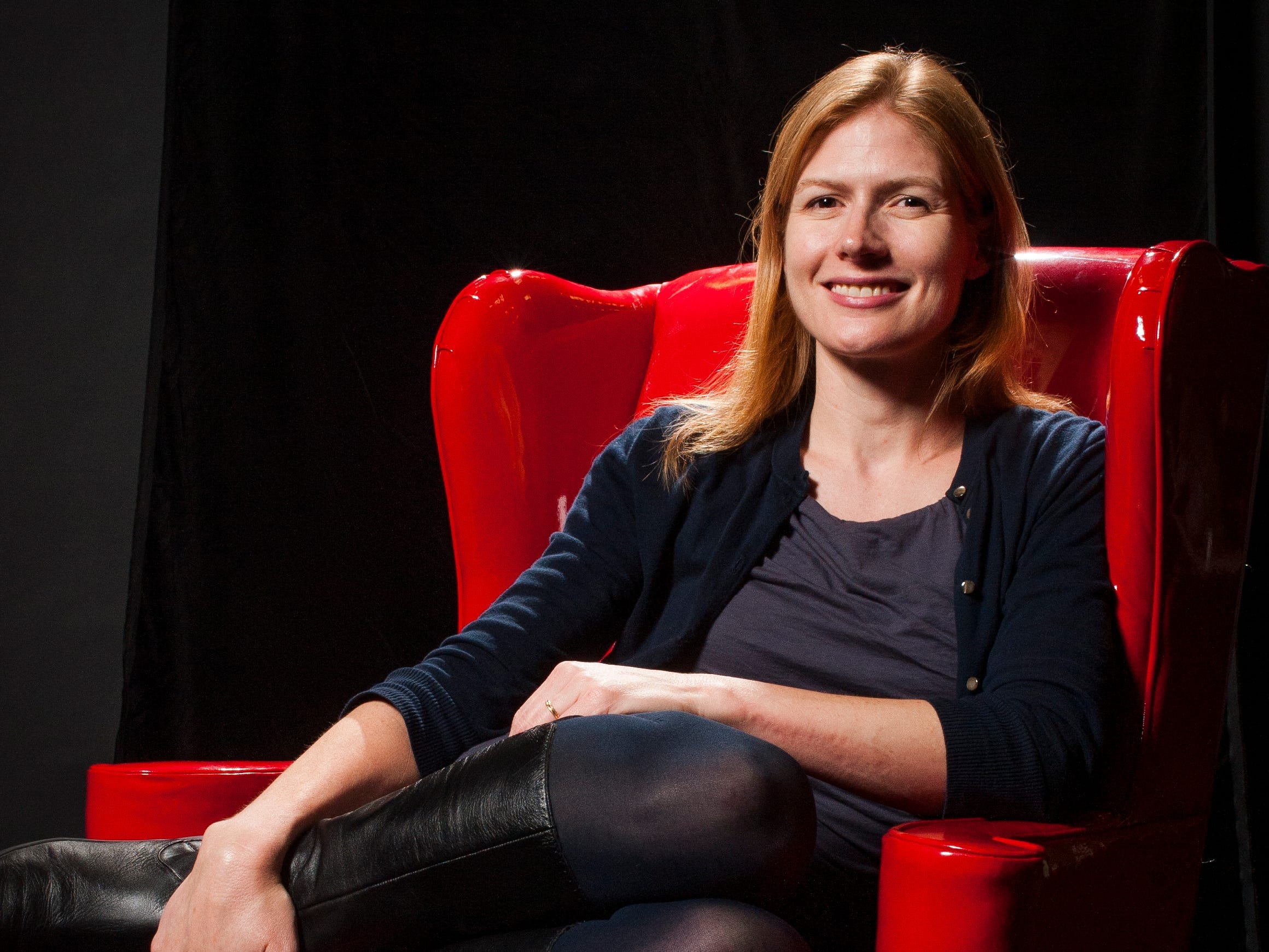 Portrait of writer Maile Meloy at Wordstock literary festival, Portland, Oregon, USA