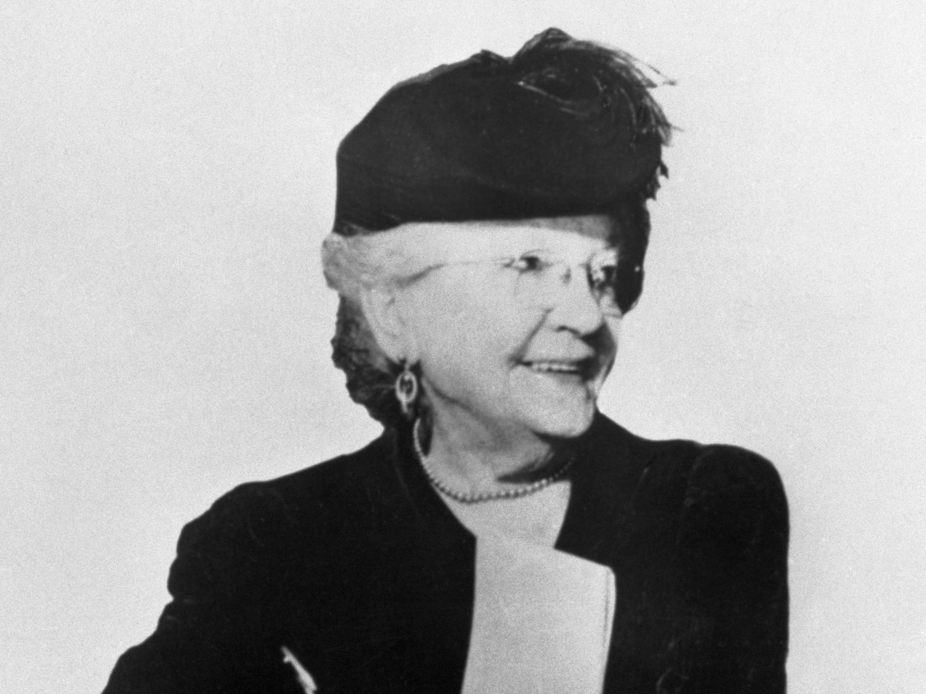 Picture shows author Laura Ingalls Wilder, of the "Little House" books,