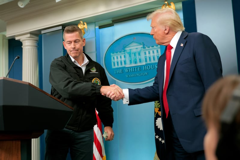 Sean Duffy and Donald Trump.