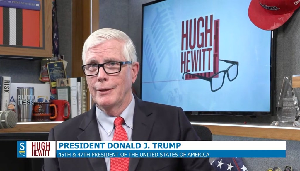 Hugh Hewitt asked Trump about his approach on Iran.