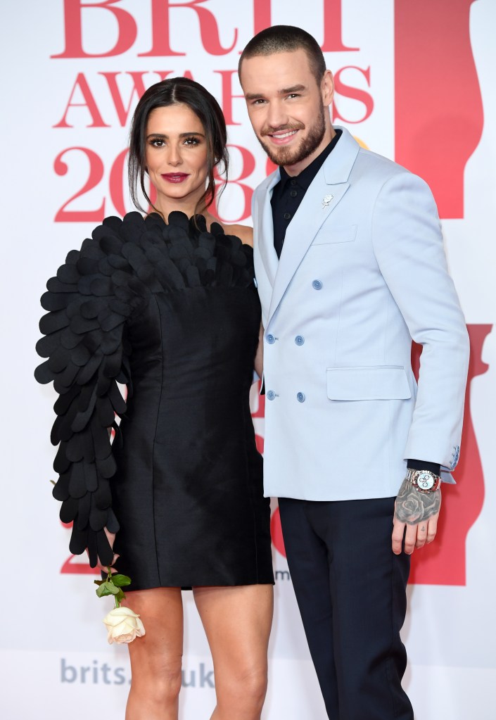 Cheryl and Liam Payne attend The BRIT Awards 2018 held at The O2 Arena on February 21, 2018 in London, England.  