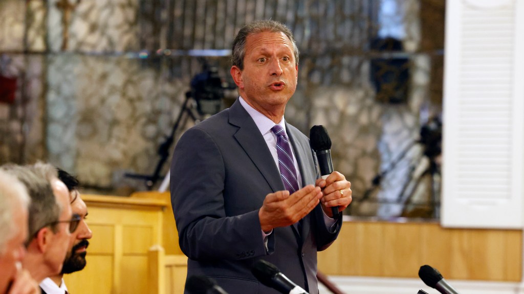 Brad Lander, NYC Mayoral candidate and Comptroller, speaking at the Mental Health Mayoral Candidate Town Hall in Brooklyn, NY